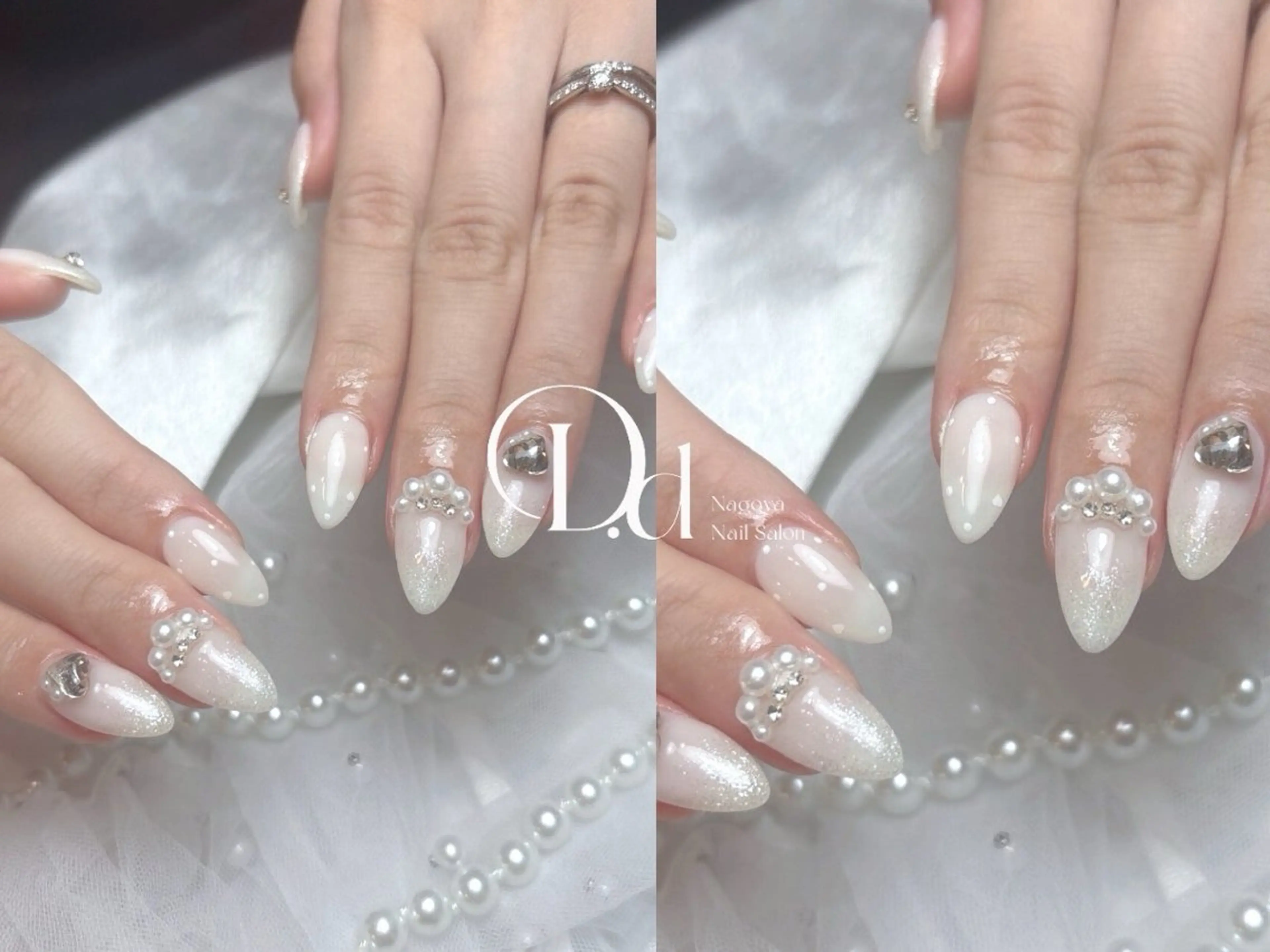 ネイル フットネイル フレンチネイル ジェルネイル ガーリー グラデーション ハンドネイル D.d Nail Moeのネイルデザイン