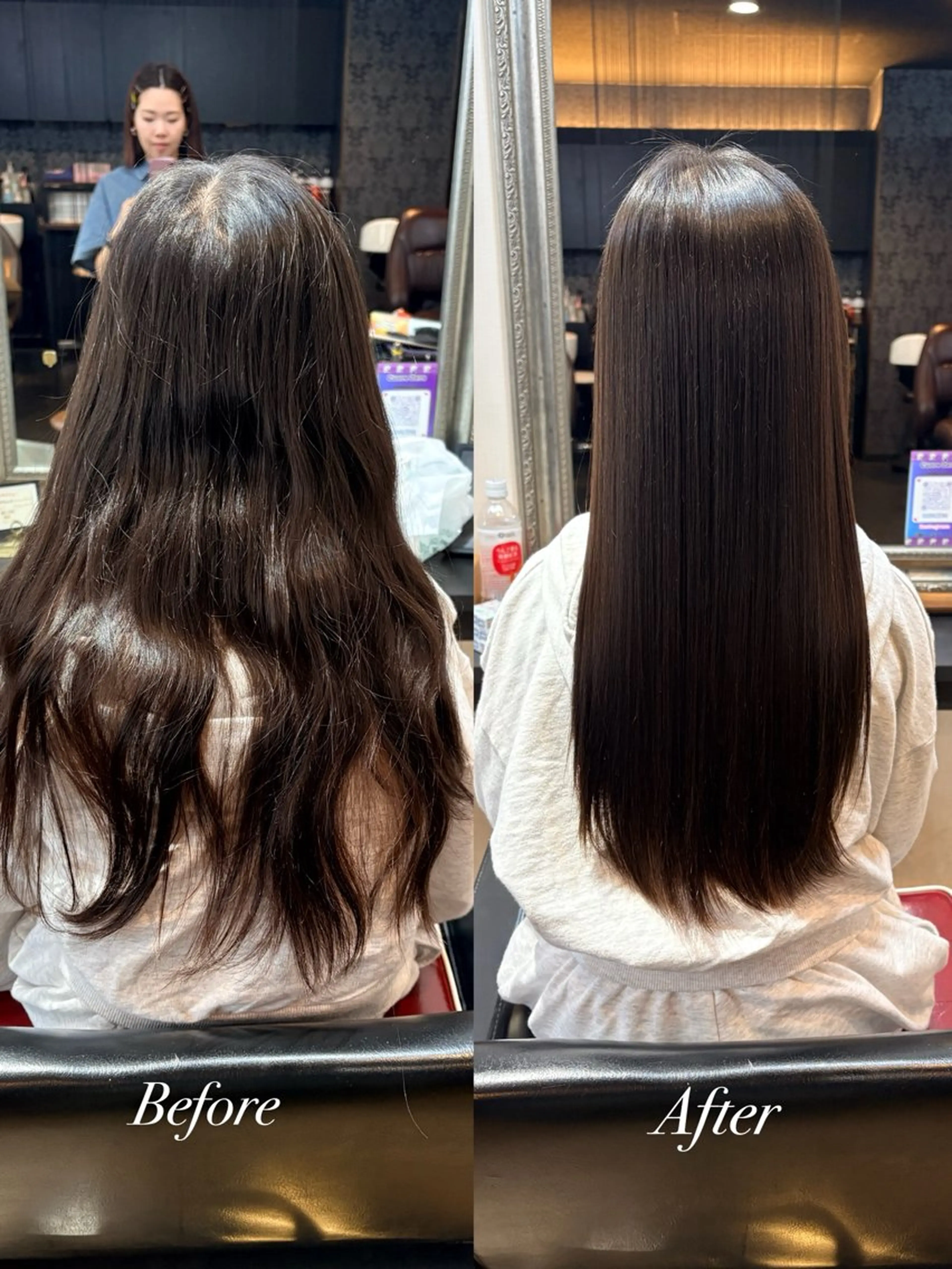 ロング 縮毛矯正 きむえり/髪質改善 /うねり広がり改善のヘアスタイル