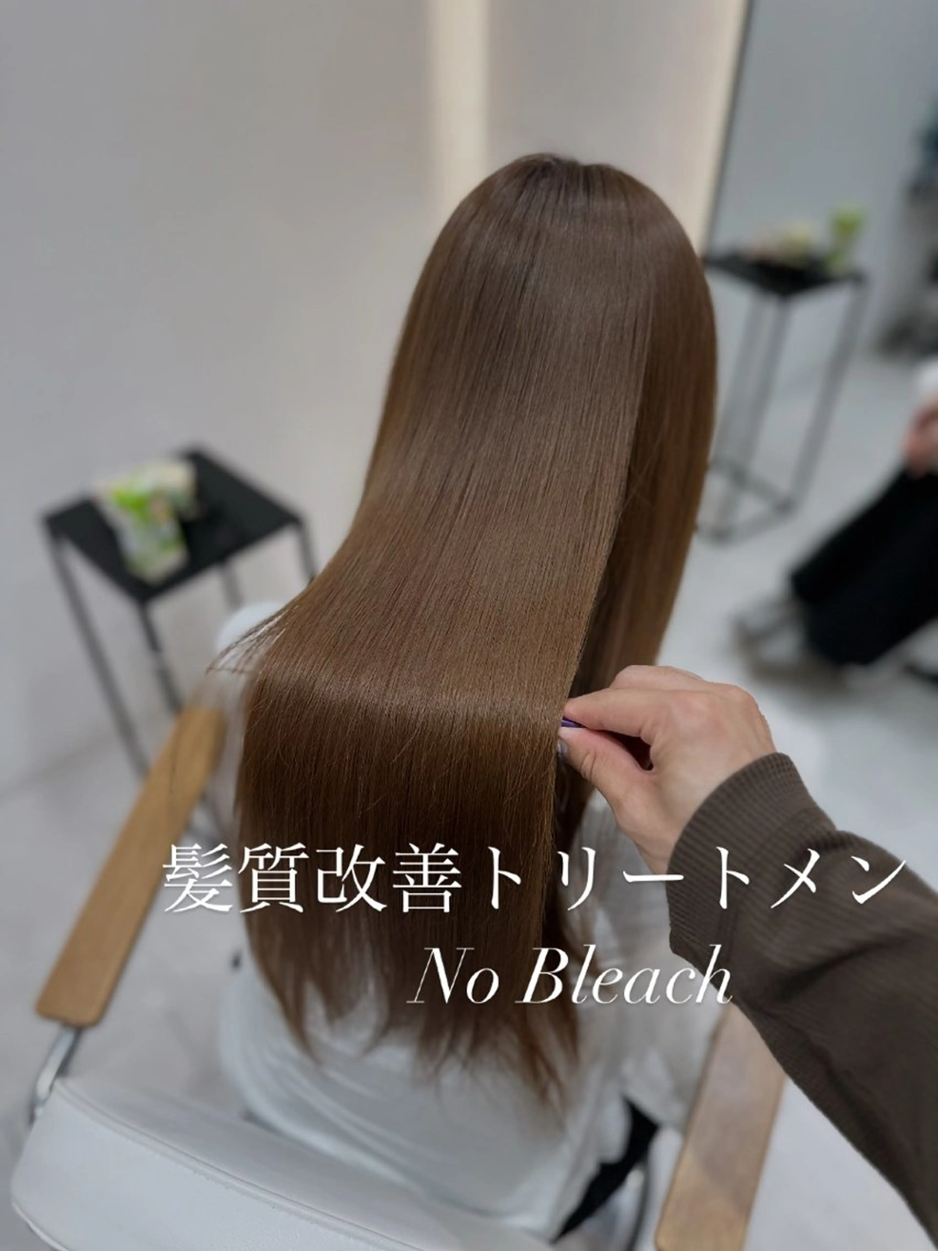 ロング カラー ヘアカラー 赤み消し/透明感 オリーブ/福田れんのヘアスタイル