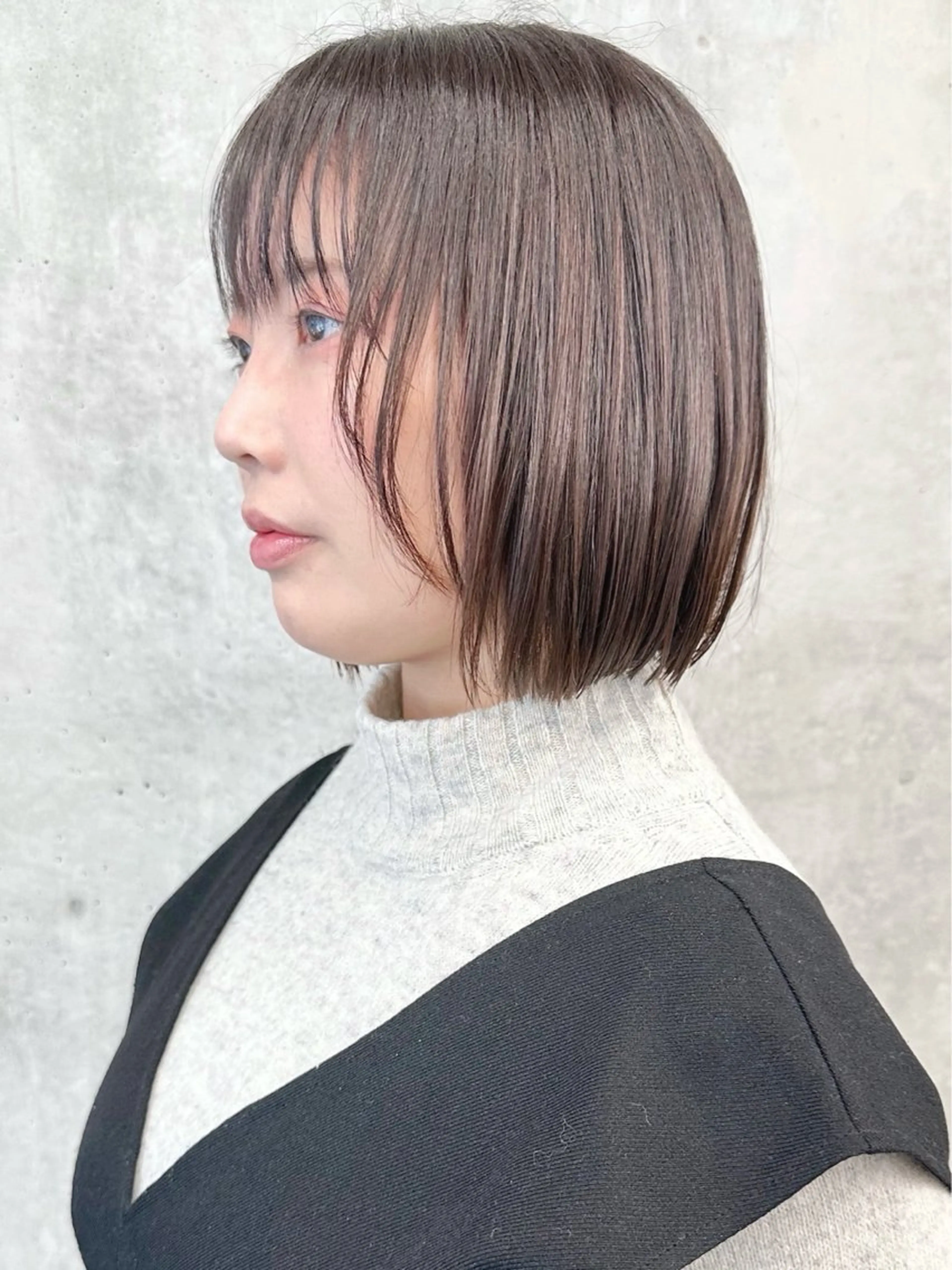 ミディアム ボブ/ゆるふわ ボブパーマ/とういのヘアスタイル