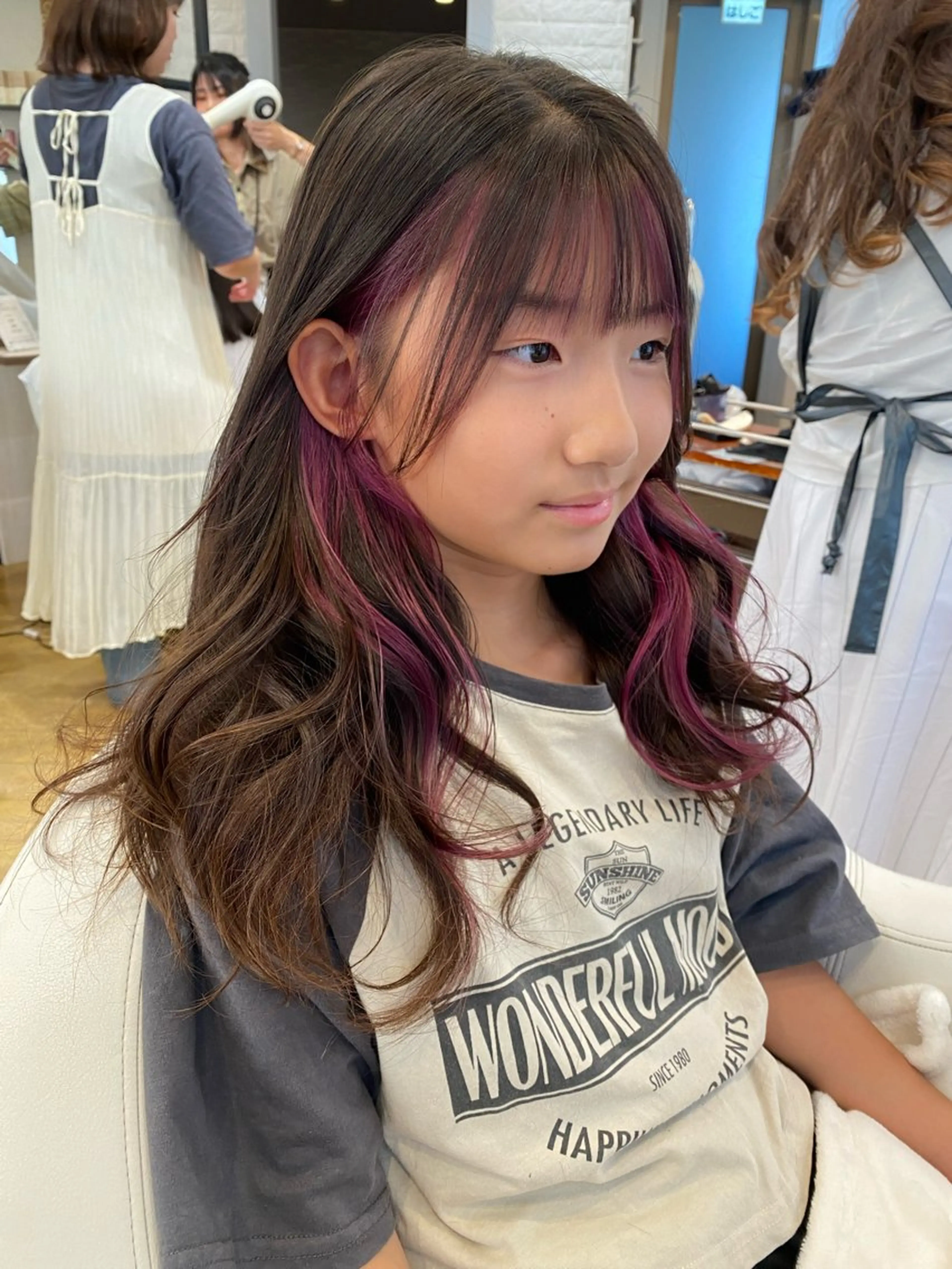 ロング 顔周りカット カット ヘアカラー トリートメント 艶感🫧透明感カラー YUKARIのヘアスタイル