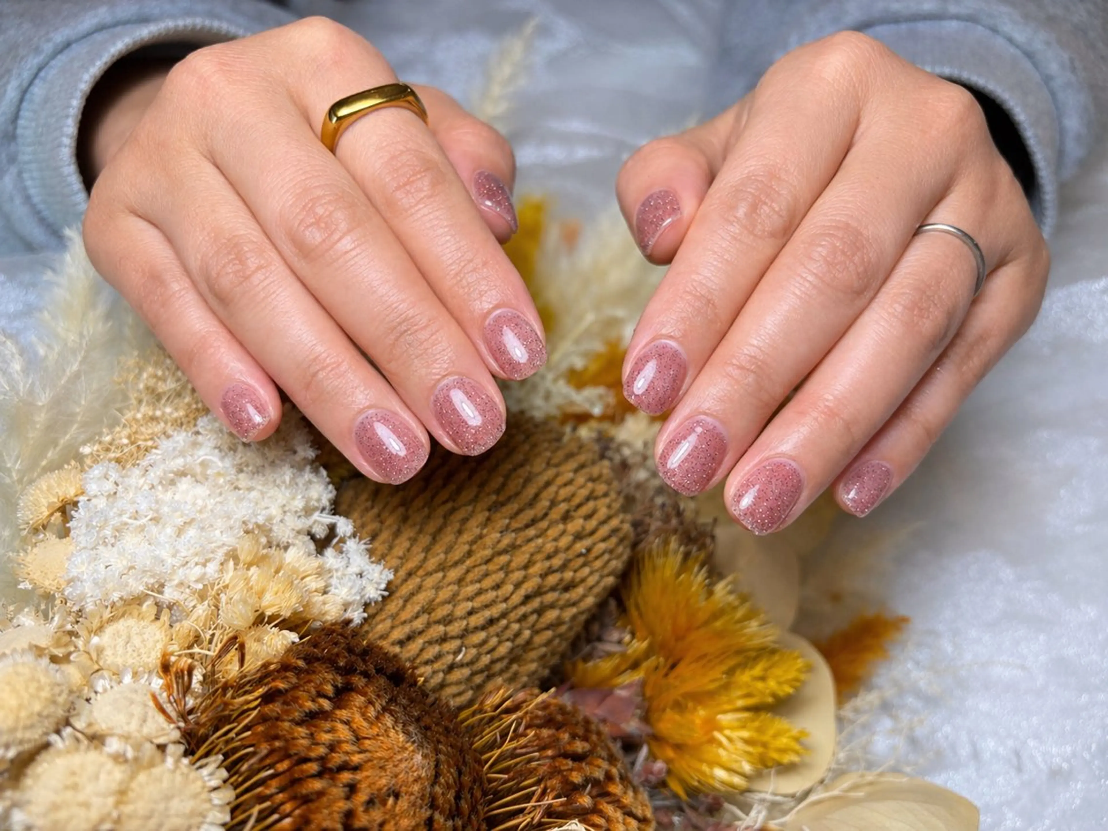 ネイル ラメ(グリッター) 大貫 蓮衣のネイルデザイン