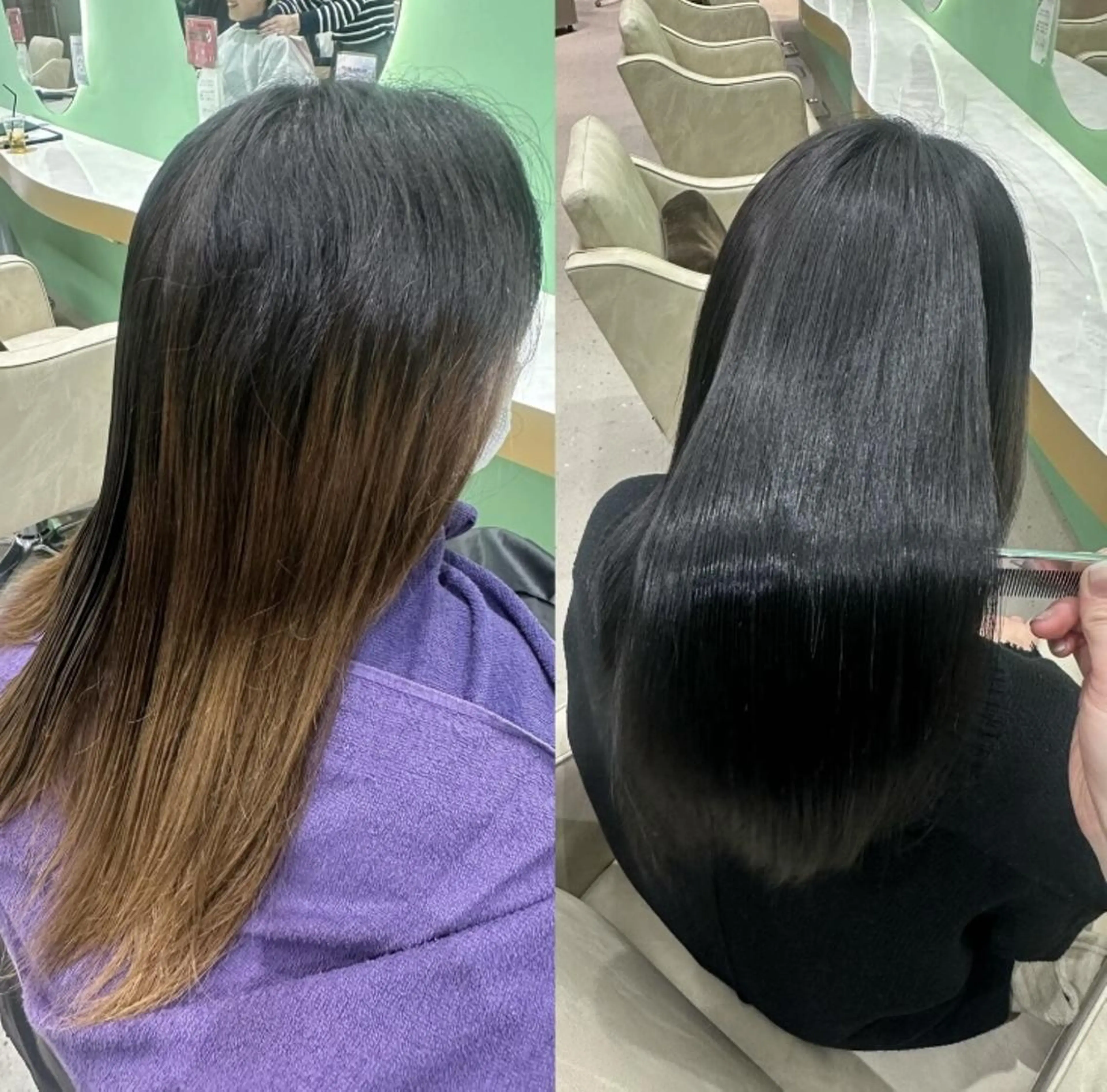 ロング カラー レイヤー×顔周り/ 髪質改善/川上京香のヘアスタイル