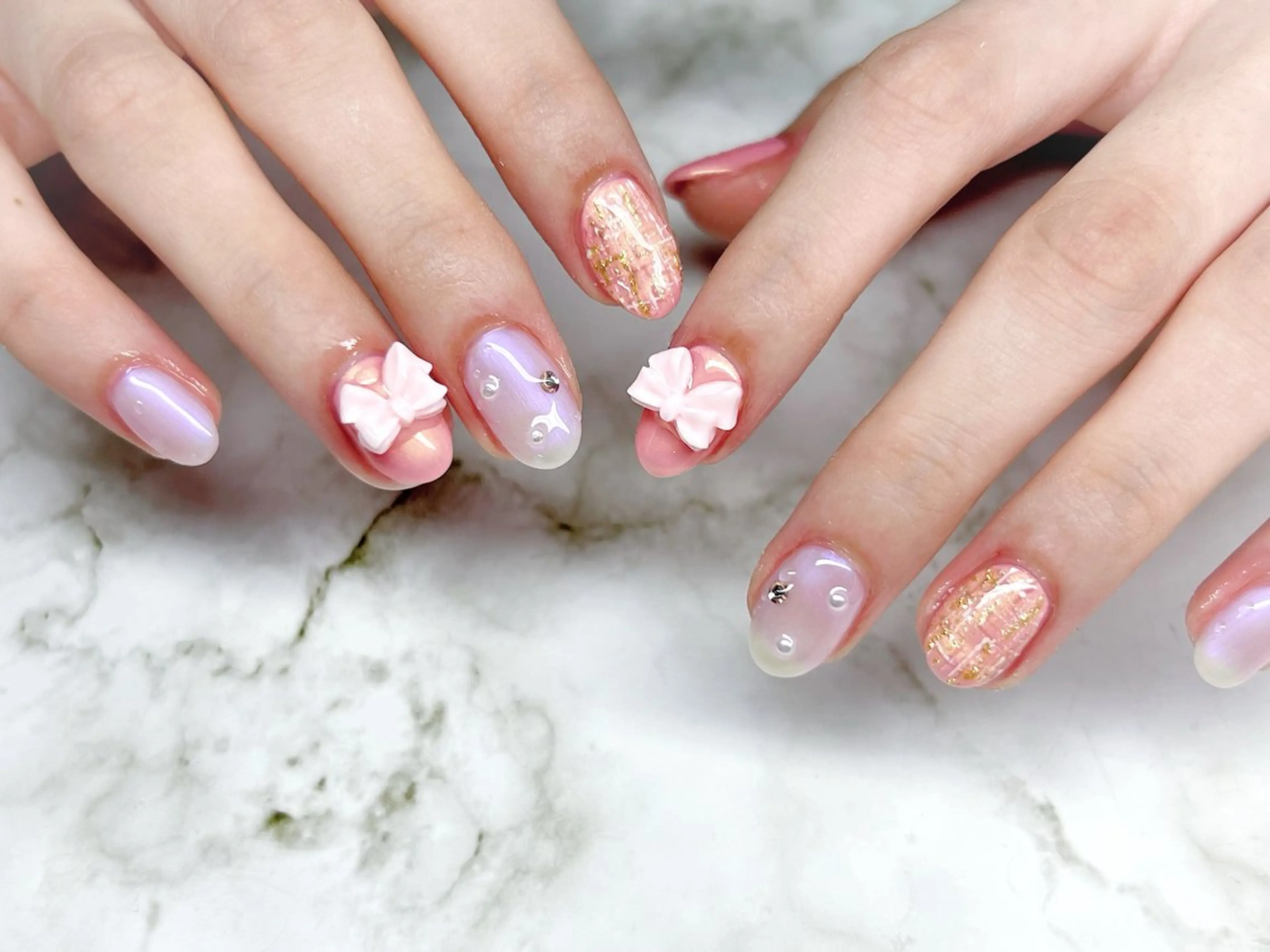 ネイル ワンホンネイル ハンドネイル NailSalon MAHINAのネイルデザイン