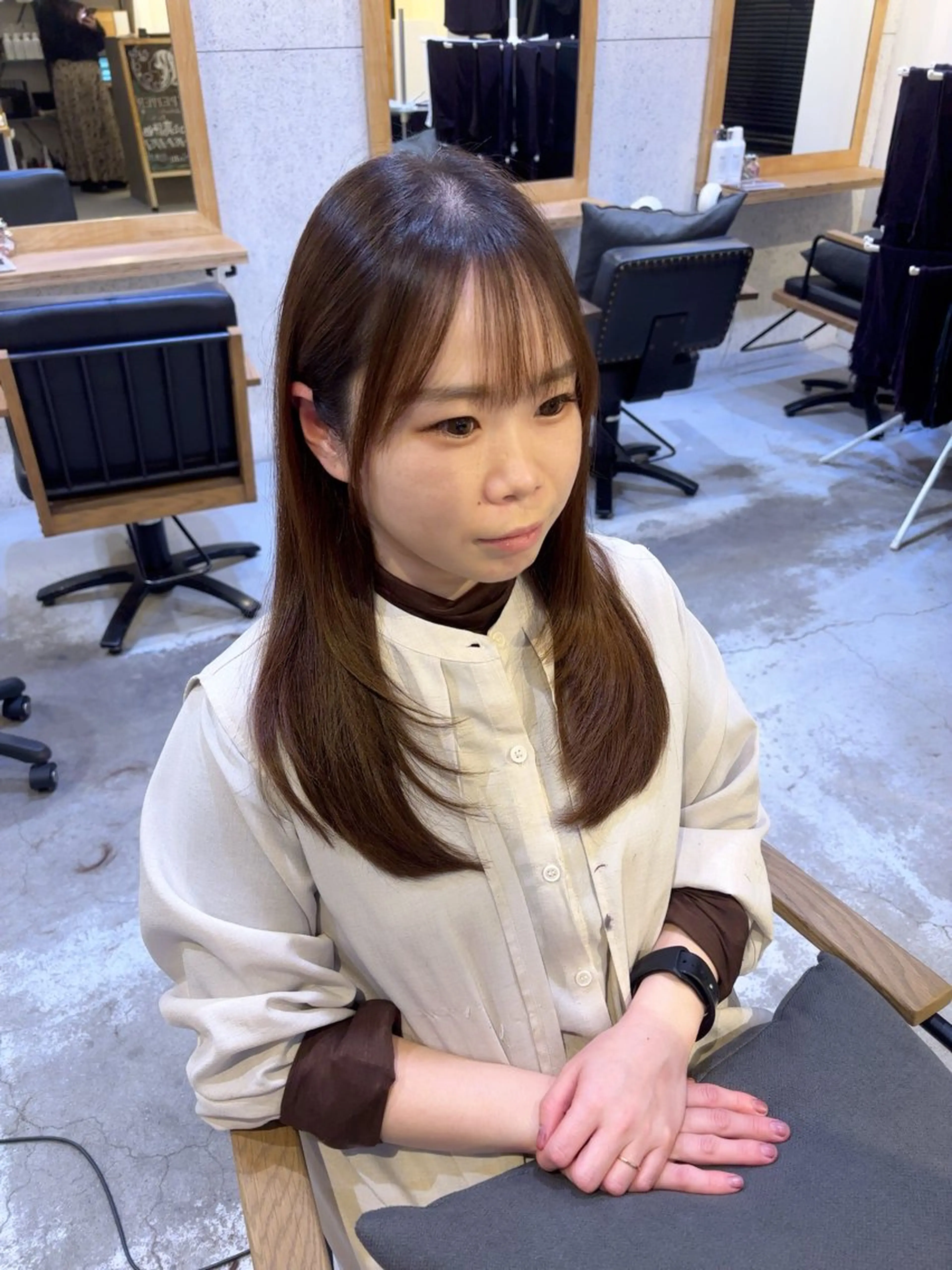 ロング ロングレイヤー レイヤーカット ロング さわ くるみのヘアスタイル