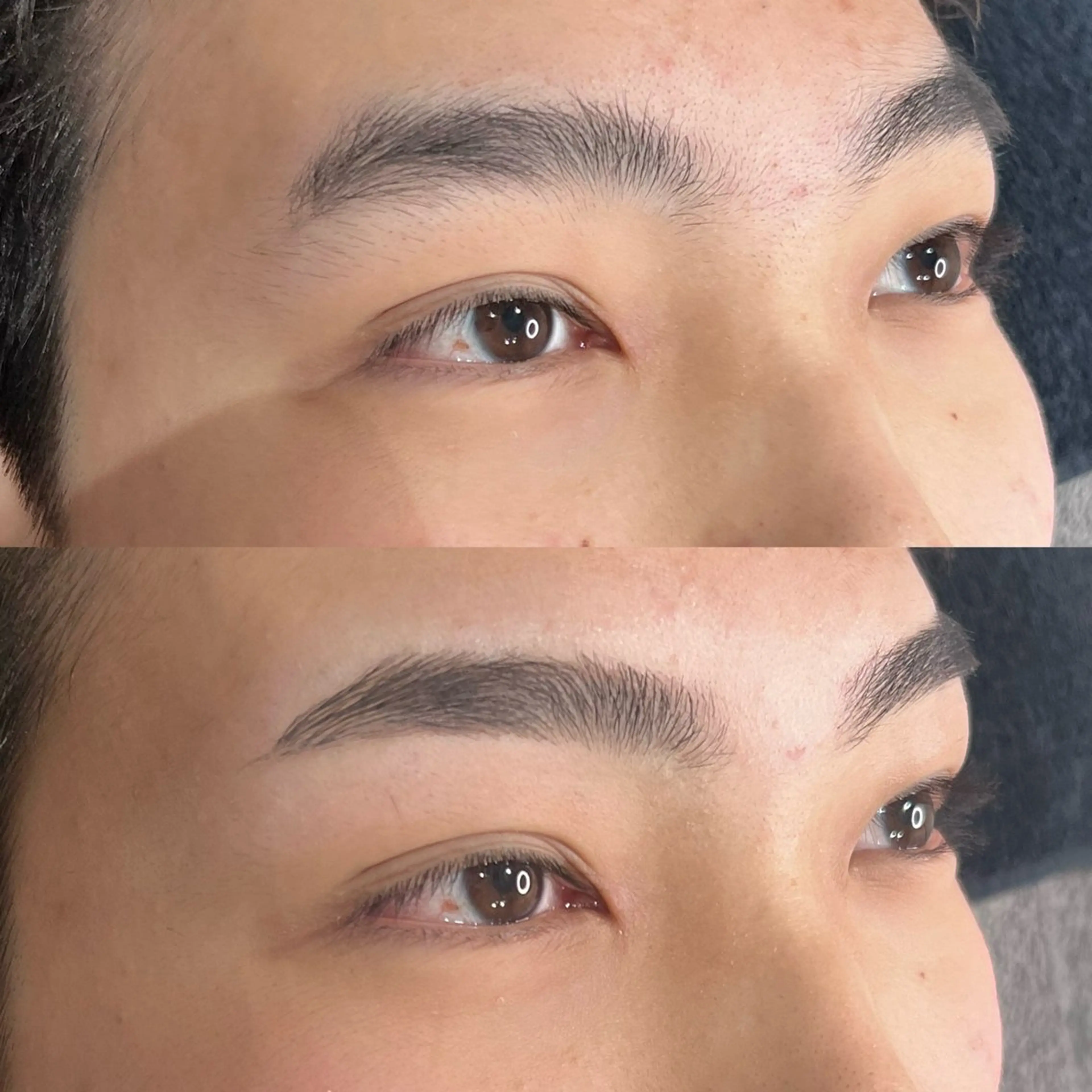 メンズ アイブロウ ワックス脱毛 眉カット 光岡 楓稀の眉毛・アイブロウイメージ