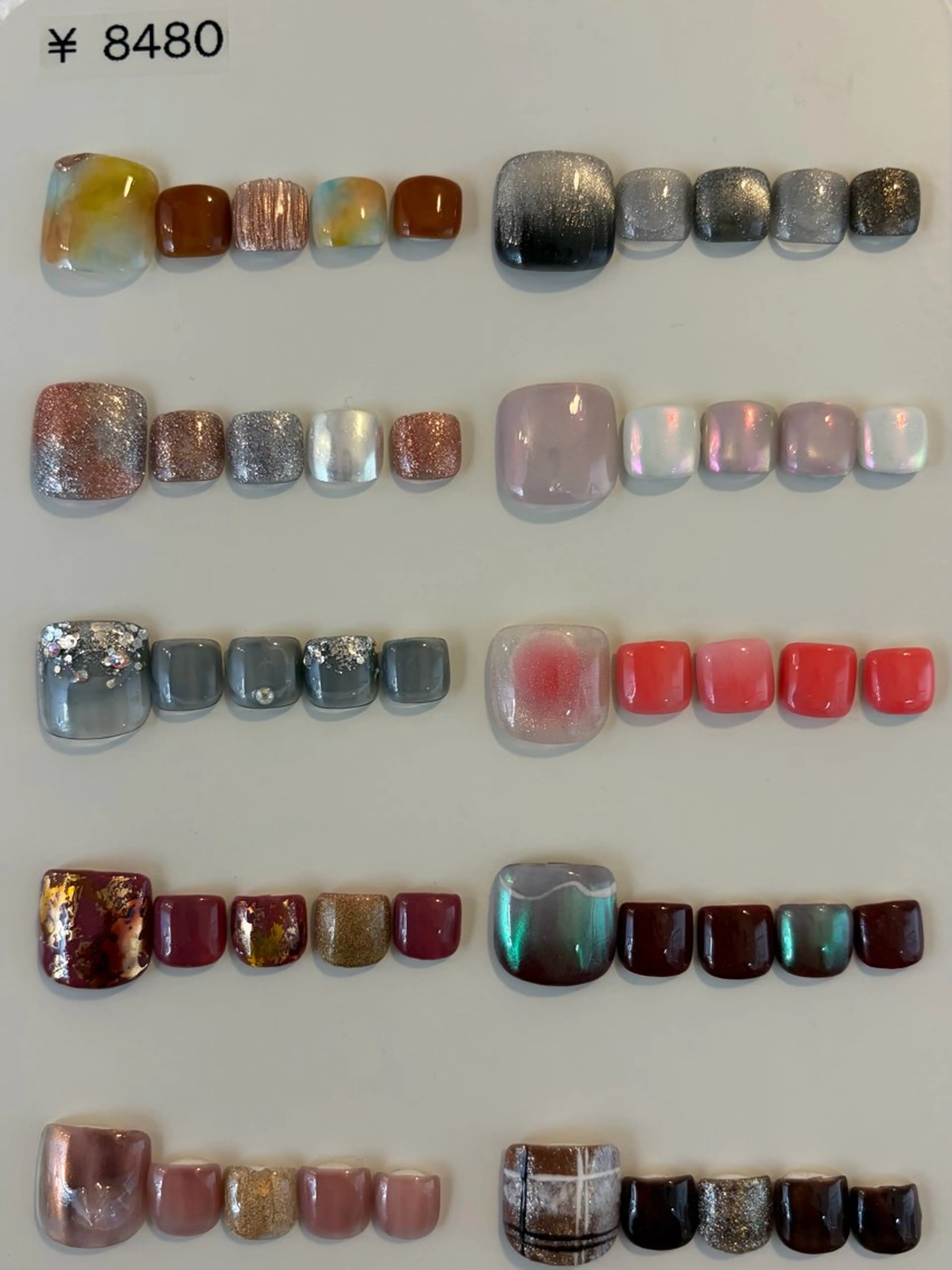 フット定額デザイン【8,480円】💜オフあり🦶🏻の写真