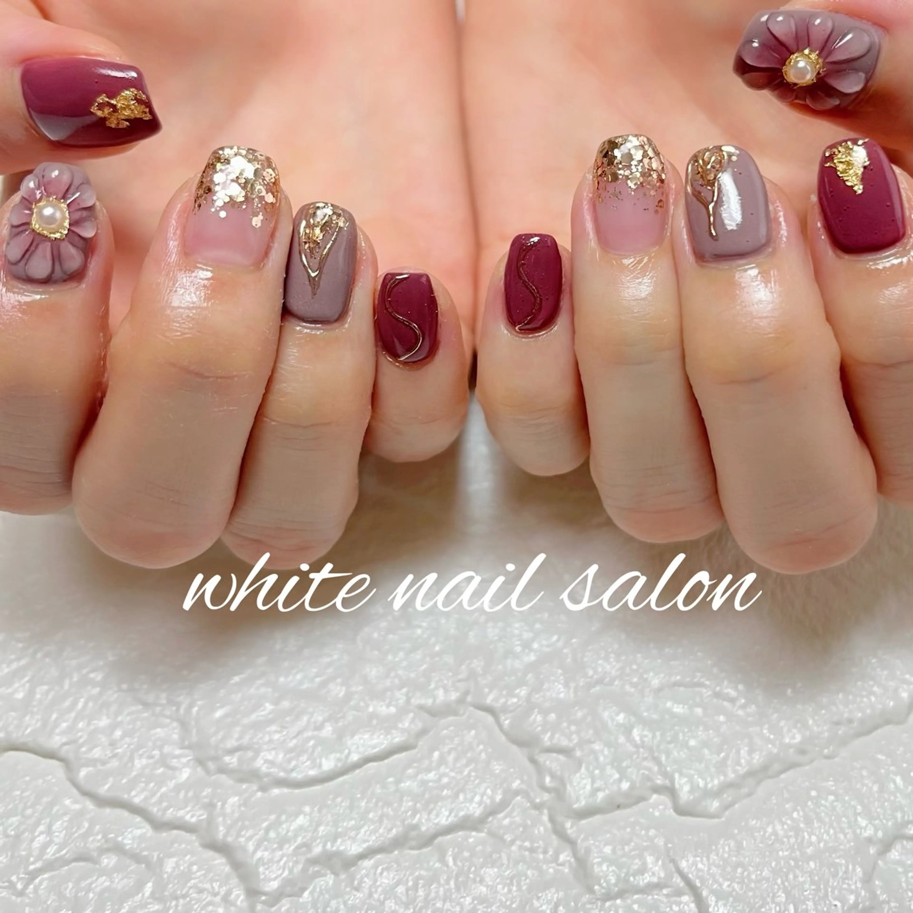 ネイル ラメ(グリッター) ハンドネイル white nail salonのネイルデザイン