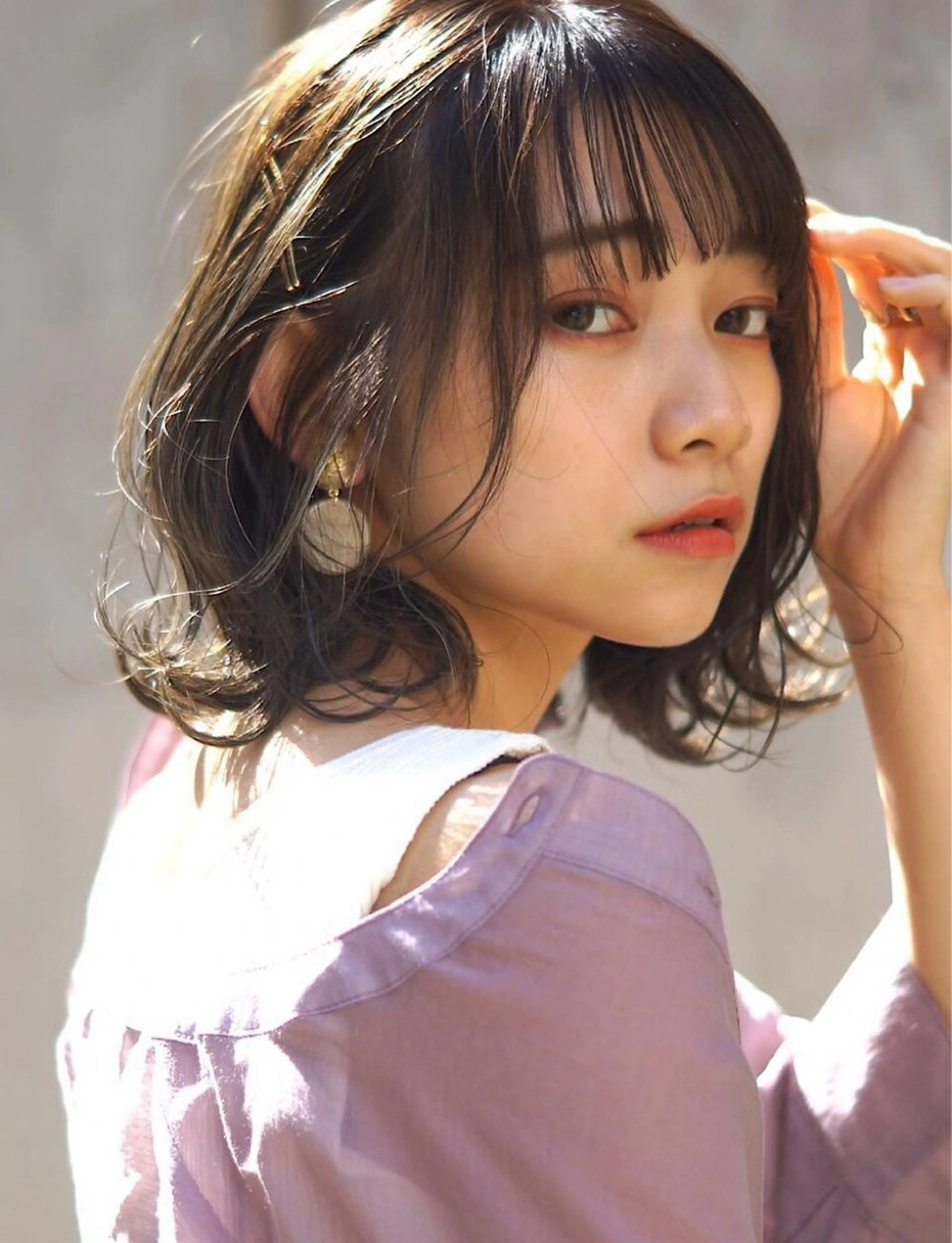 ミディアム ボブ ハイライト 髪質改善 カット ヘアカラー トリートメント misa🫧ナチュラ ル縮毛矯正/髪質改善のヘアスタイル