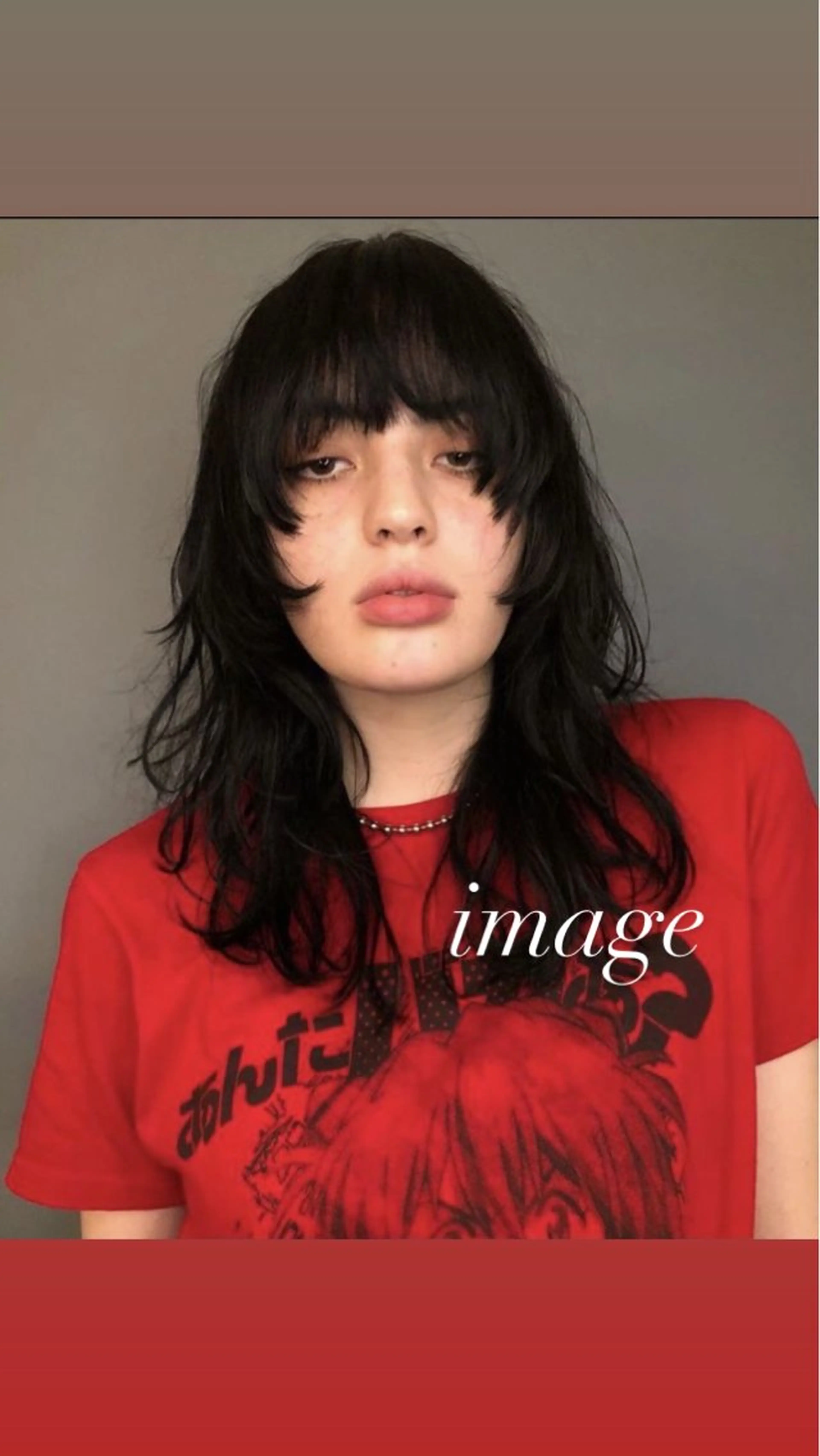 セミロング レイヤーカット ウルフカット silly所属・レイヤーカットモデル 募集中　ukaのヘアスタイル