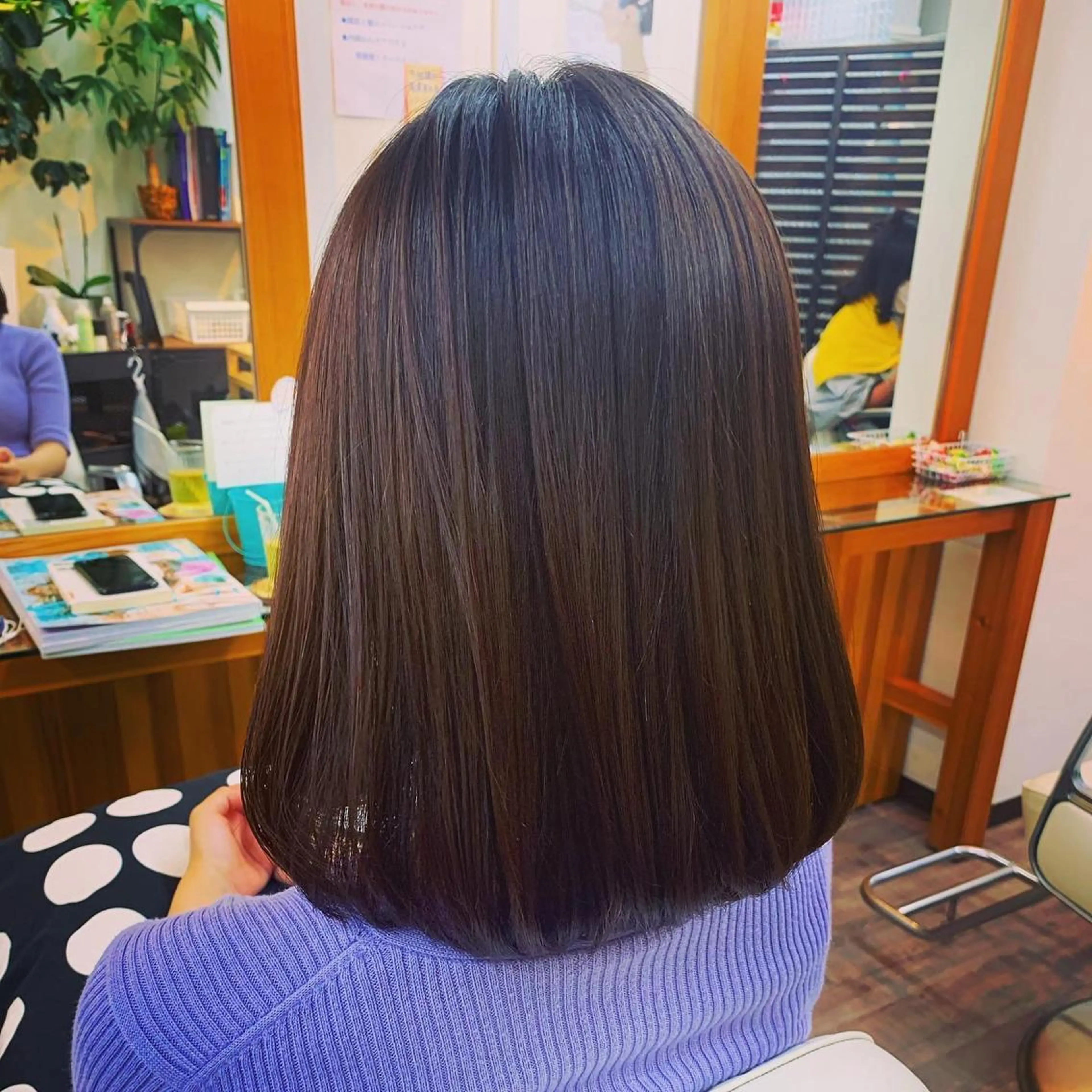 ミディアム 縮毛矯正 ajuga所属・hama yukiのヘアスタイル