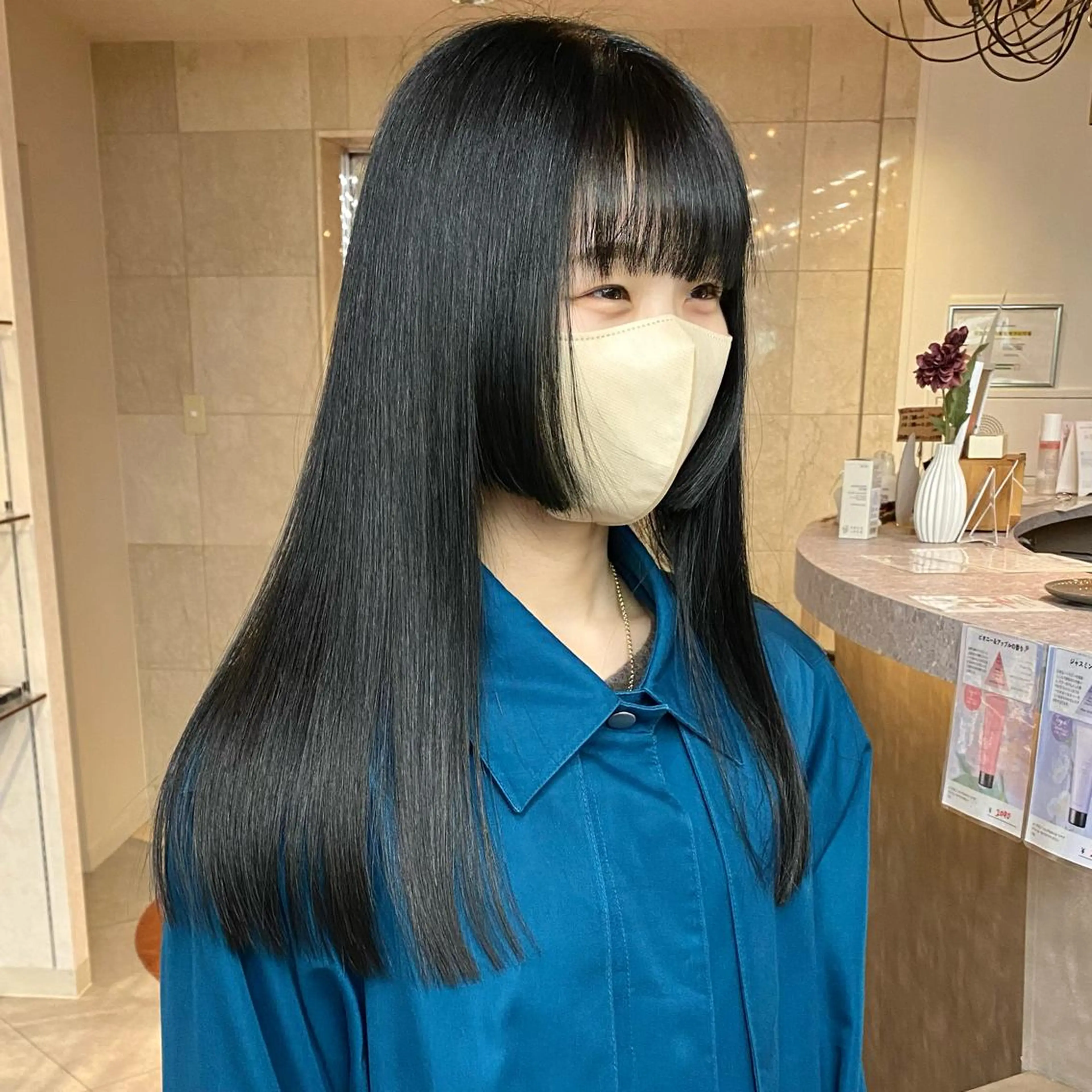 ロング カット 縮毛矯正 【縮毛矯正・艶髪】 髪質改善　橋本🌟のヘアスタイル