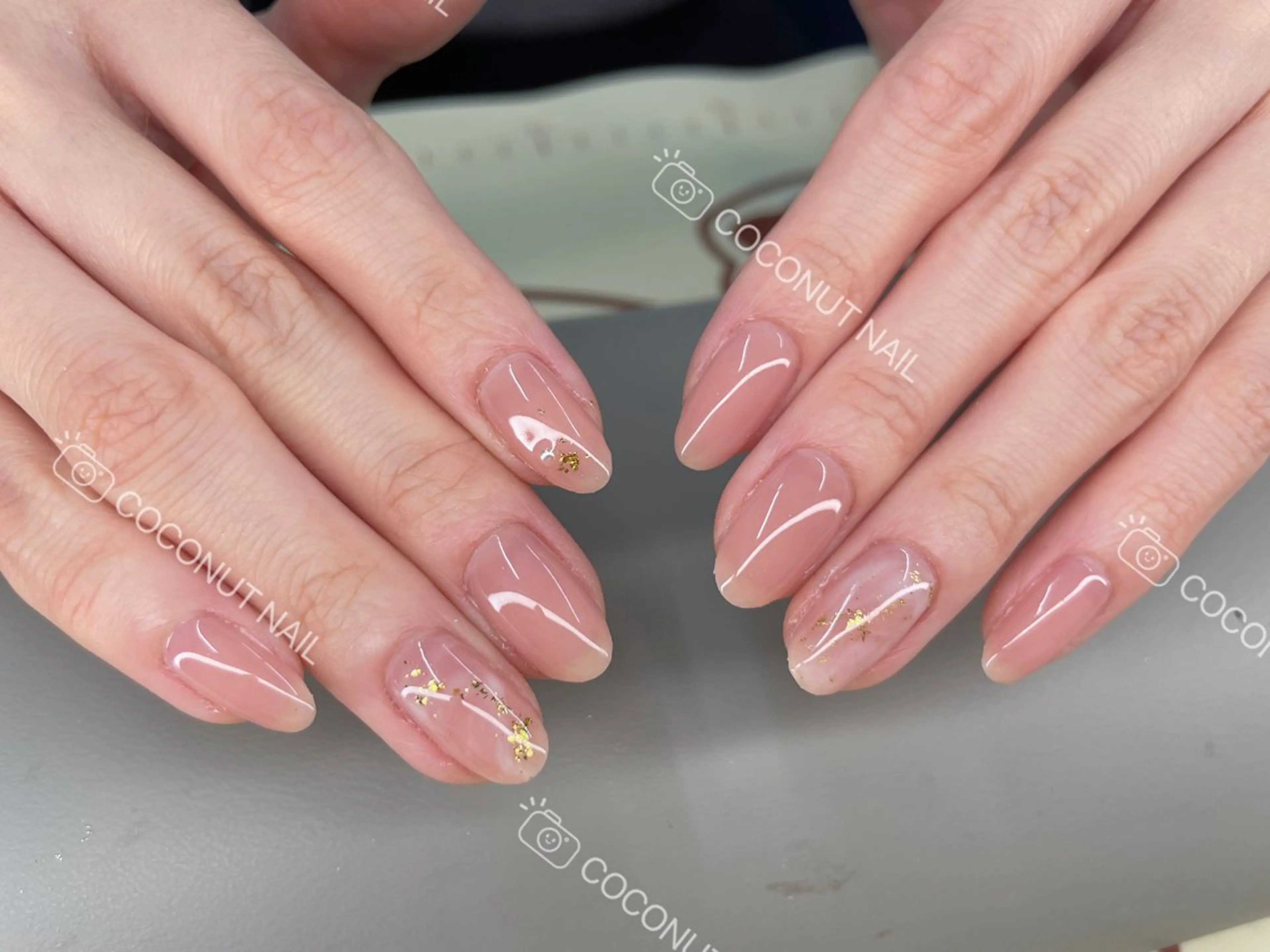 ネイル ハンドネイル 神田 ココナッツのネイルデザイン