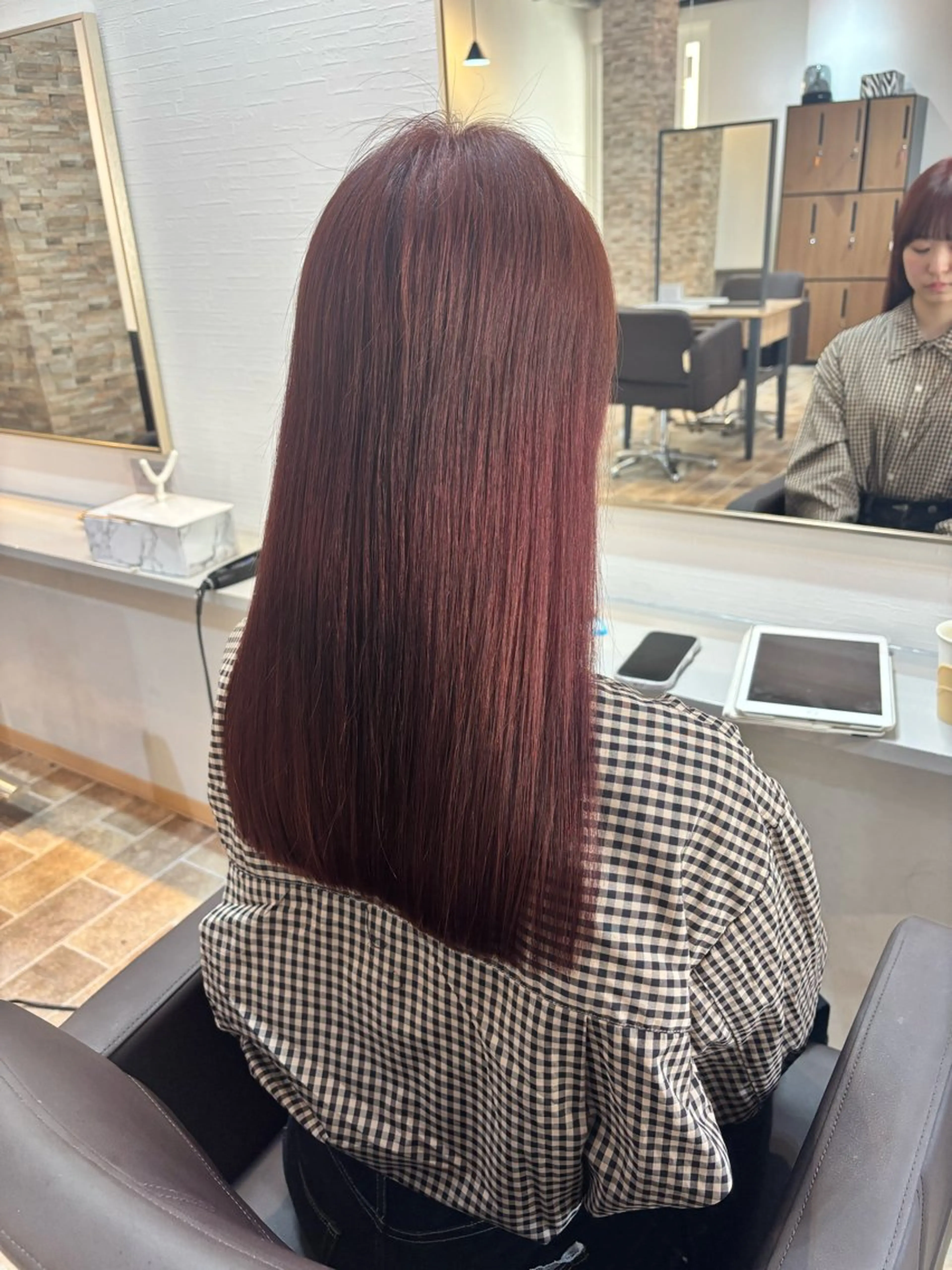 ロング カラー ヘアカラー&縮毛矯正 STAR☆RIVERのヘアスタイル