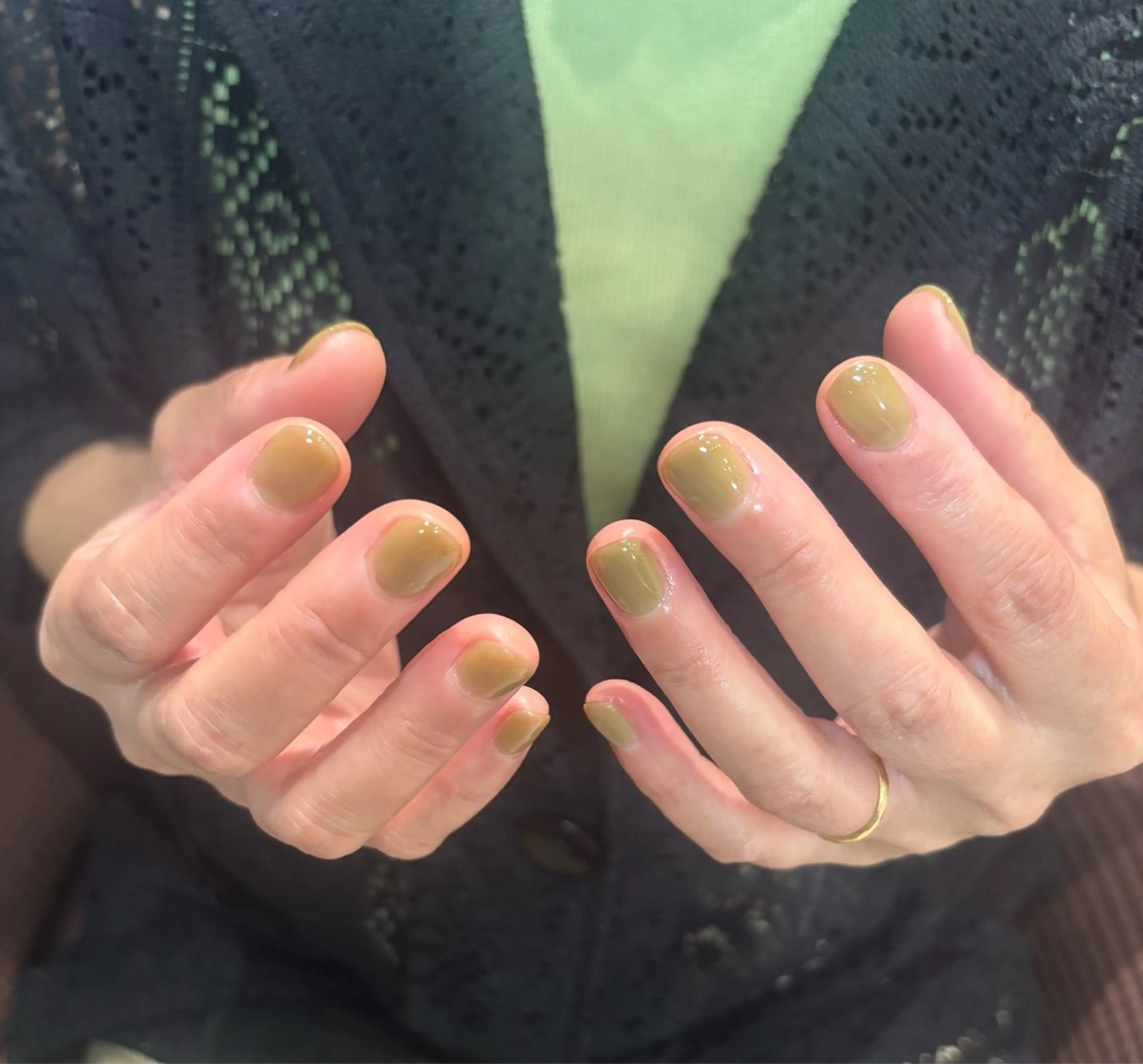 ネイル ワンカラーネイル 佐藤 咲のネイルデザイン