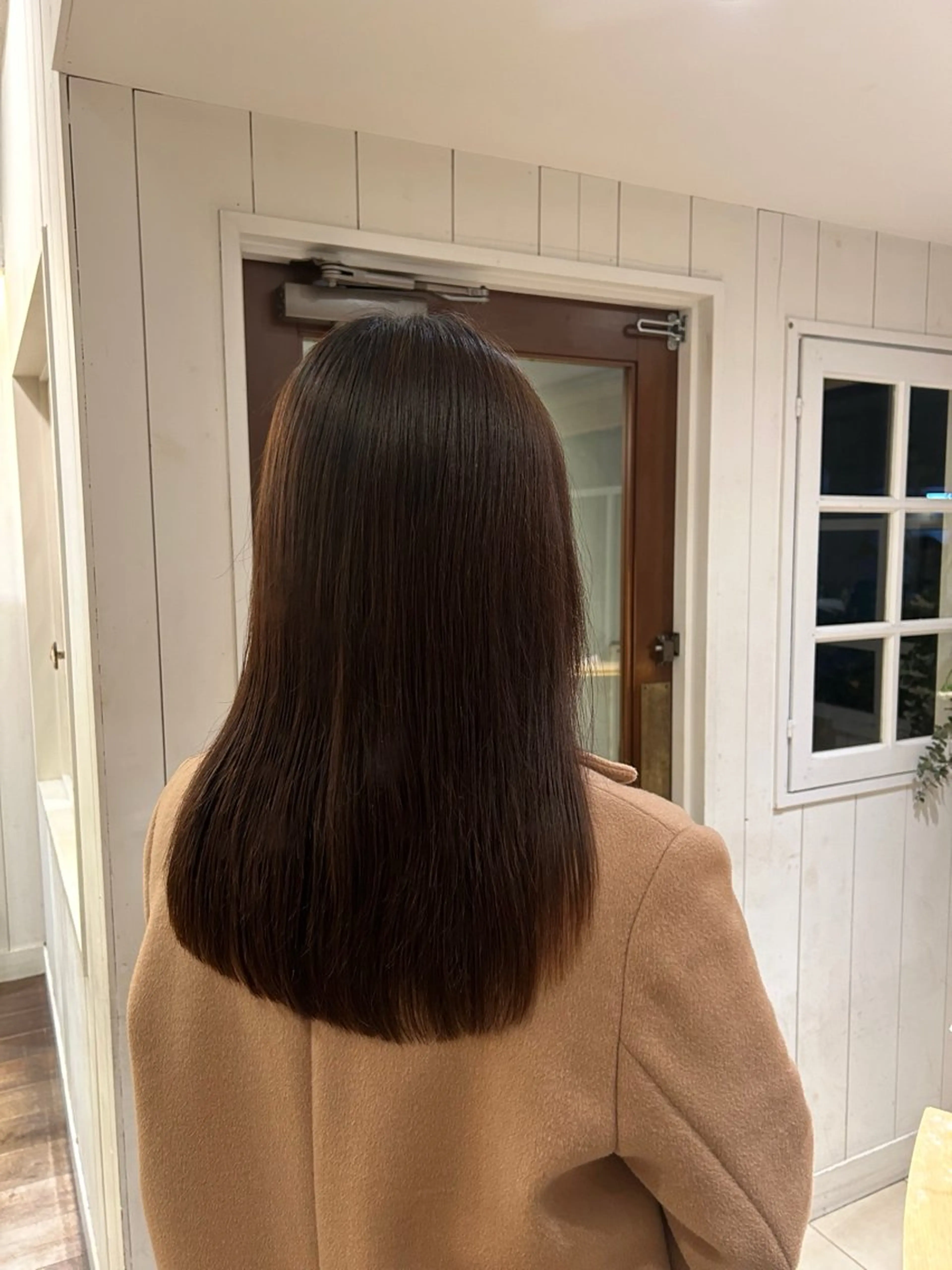 ロング レイヤーカット ロング yusa🌿‬レイヤ ー/赤みなしカラーのヘアスタイル