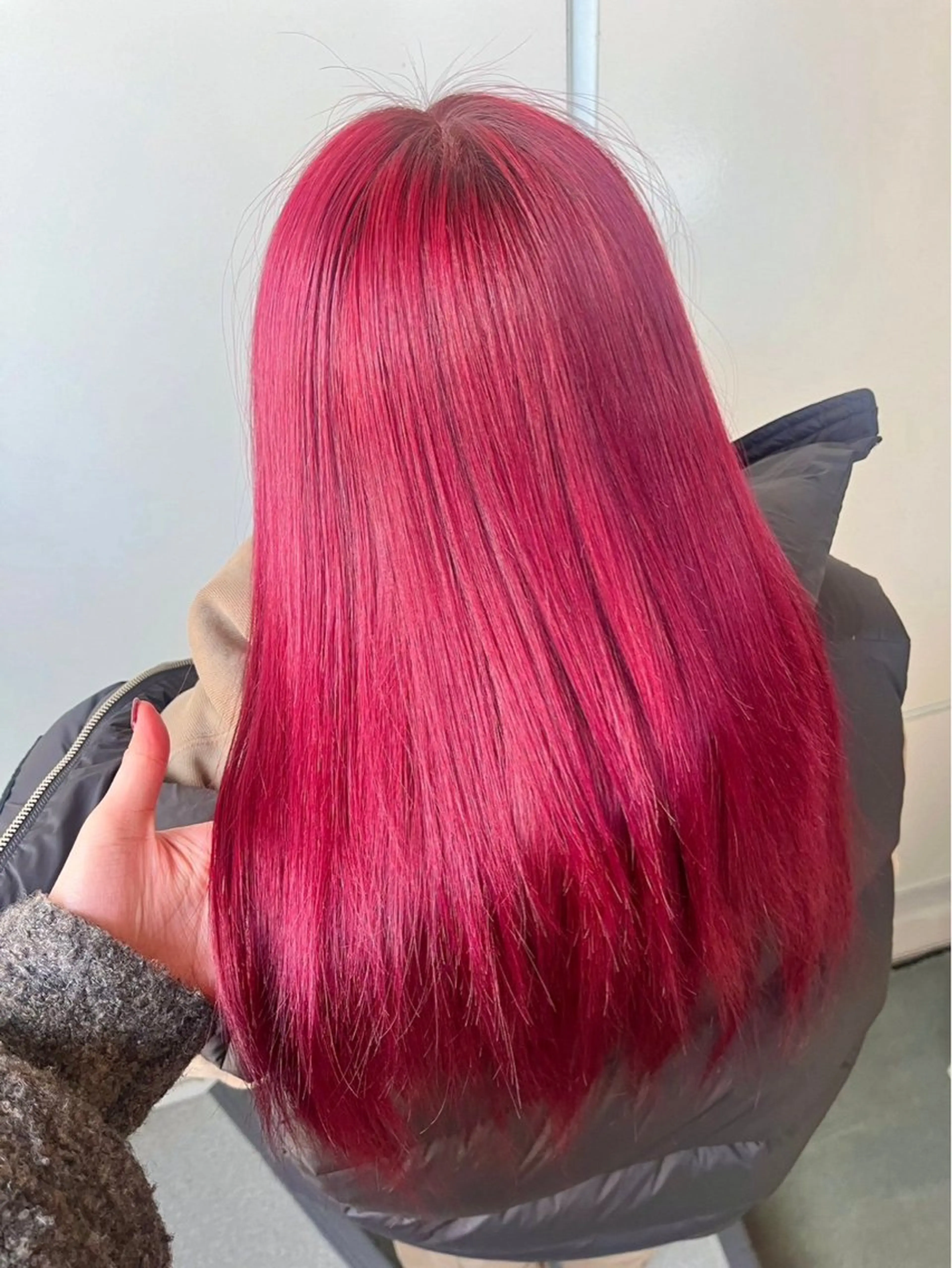 ロング カラー 暖色カラー❤️横浜 エクステらん🦖のヘアスタイル