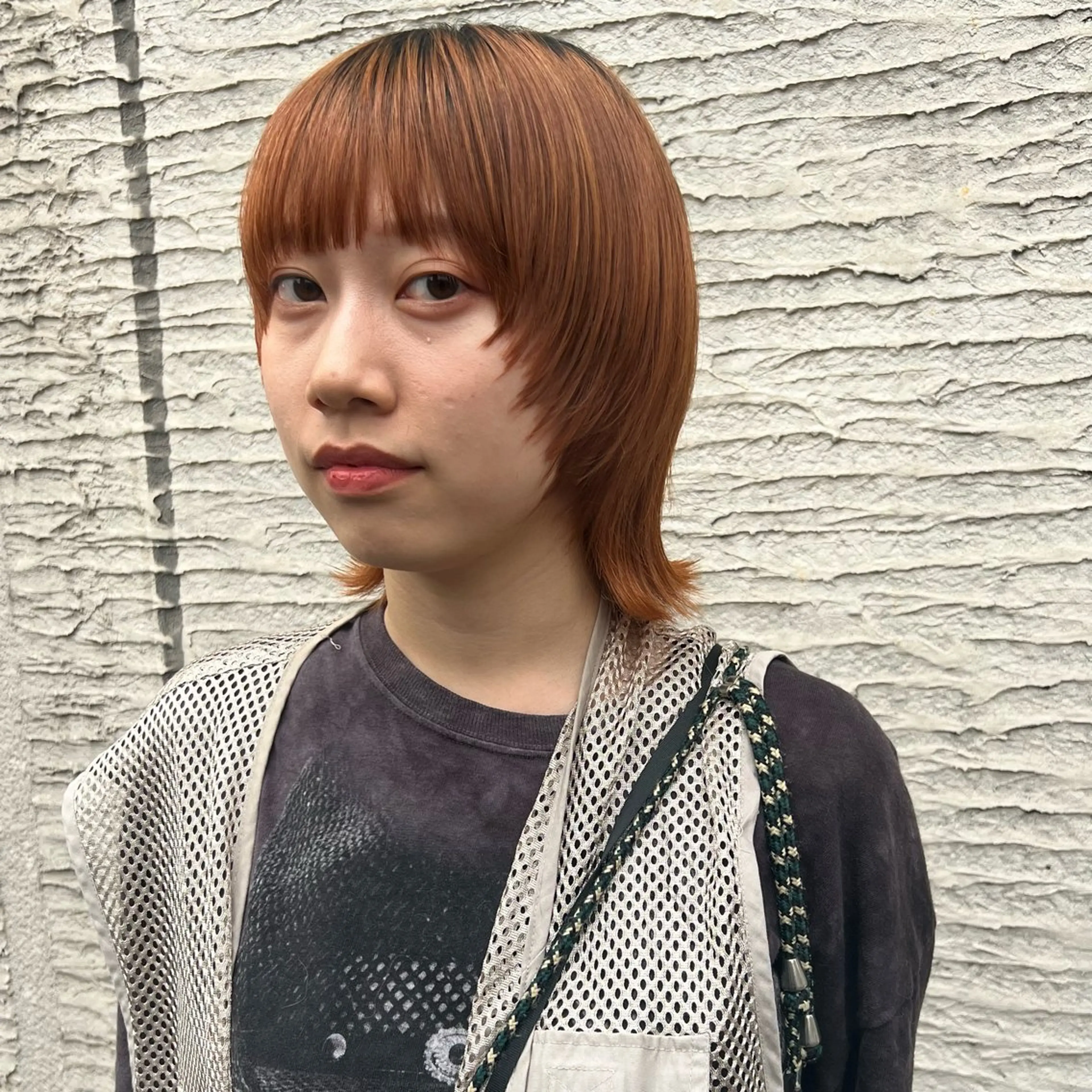 ミディアム ウルフカット 北内 登真のヘアスタイル