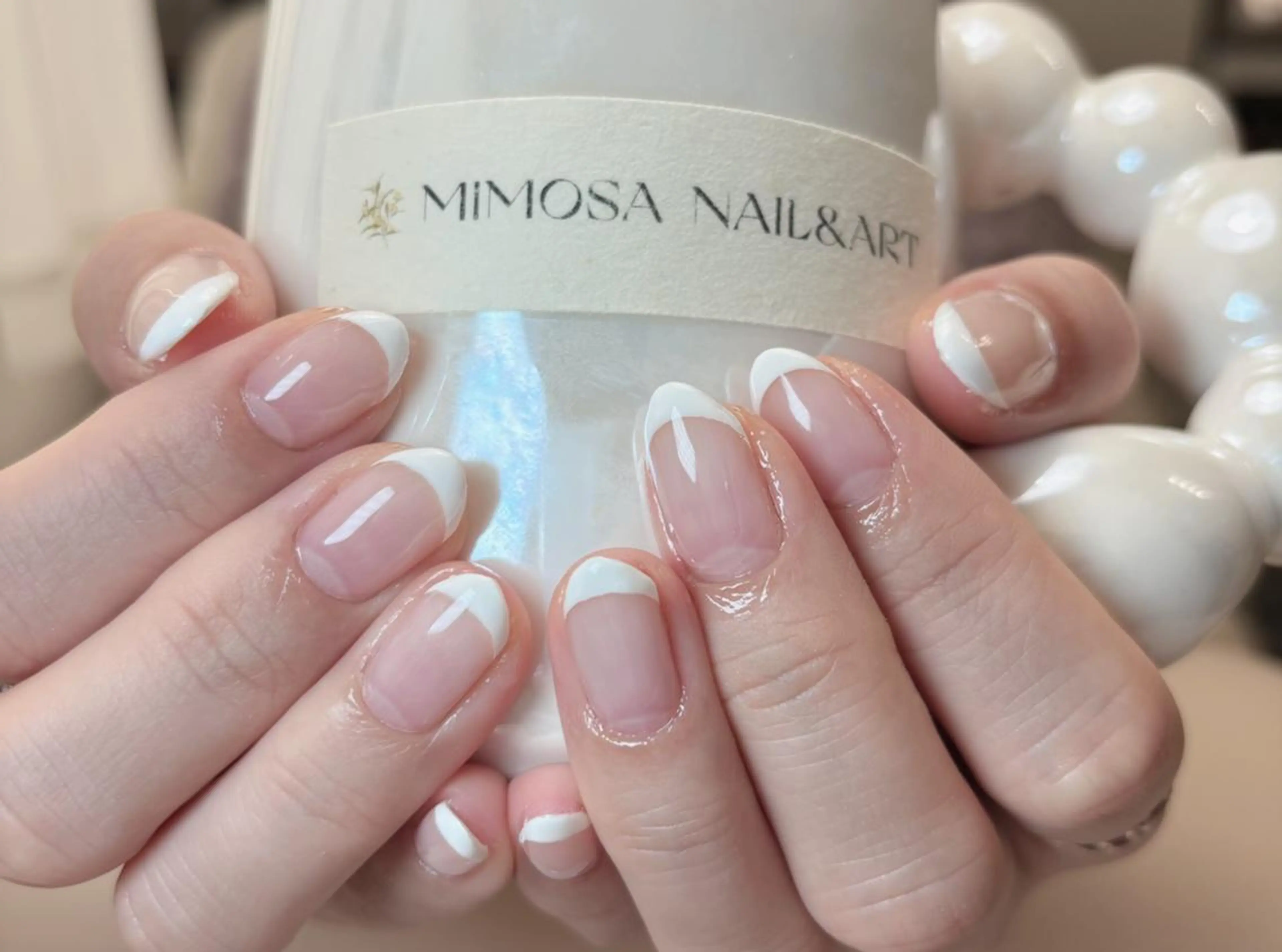 ☘️春キャンペーン✨フレンチネイル✨ベースありの写真