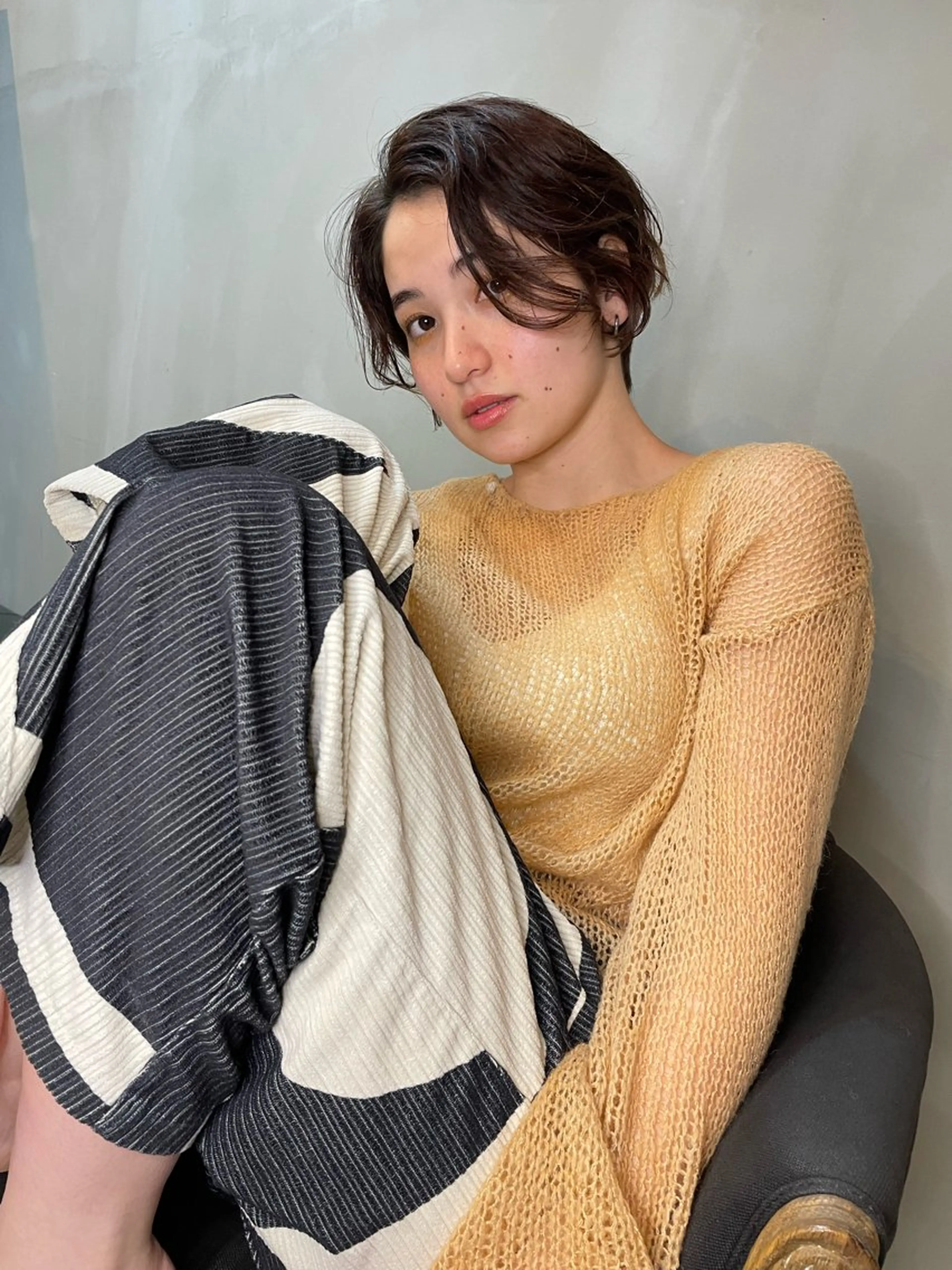 ショート カラー カット ヘアカラー トリートメント ショート/ボブ/ 心斎橋/宮脇美奈のヘアスタイル