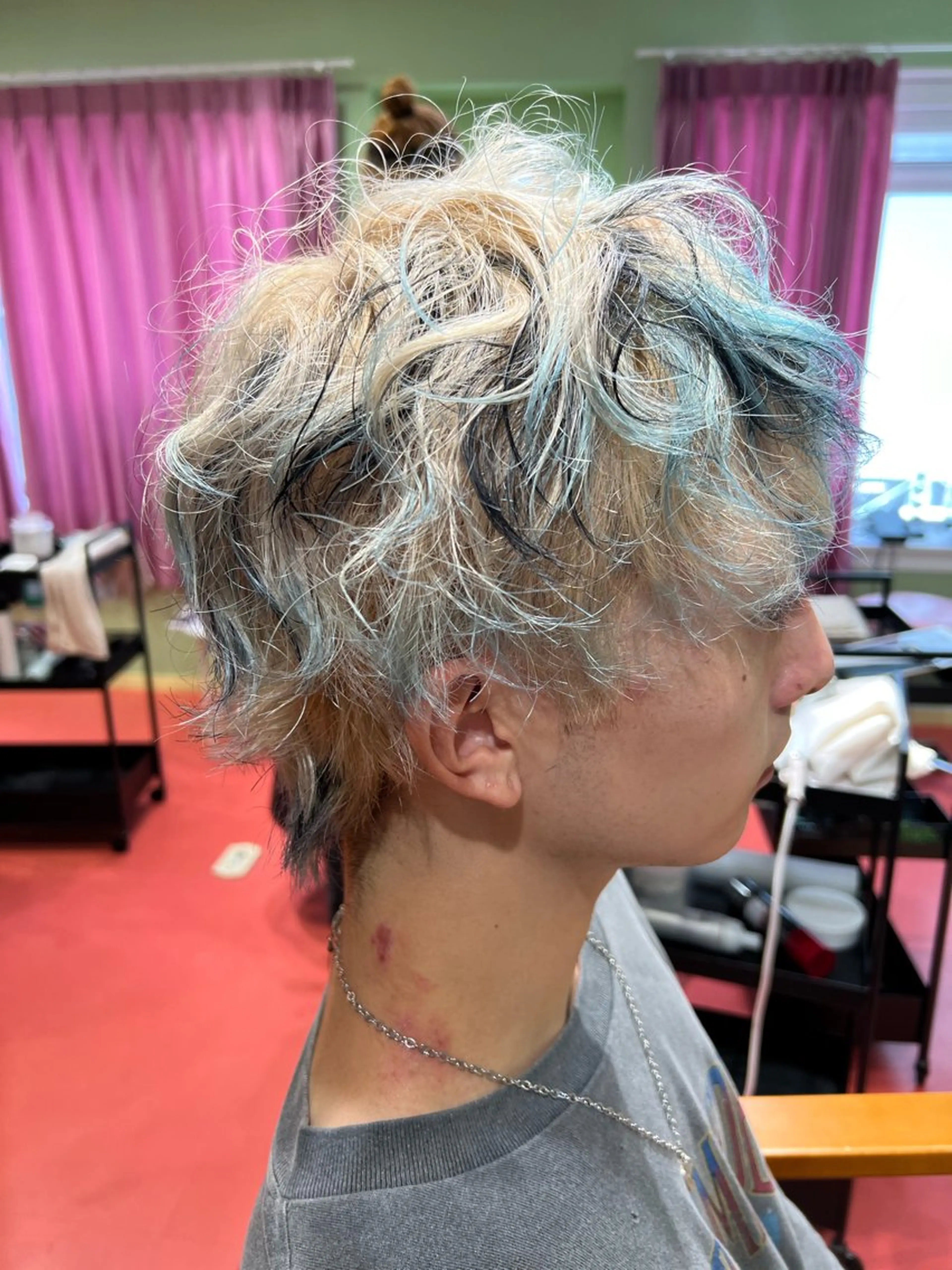 ショート カット ヘアカラー トリートメント 紙屋町ショート /ボブ　パーマ河内蓮のヘアスタイル