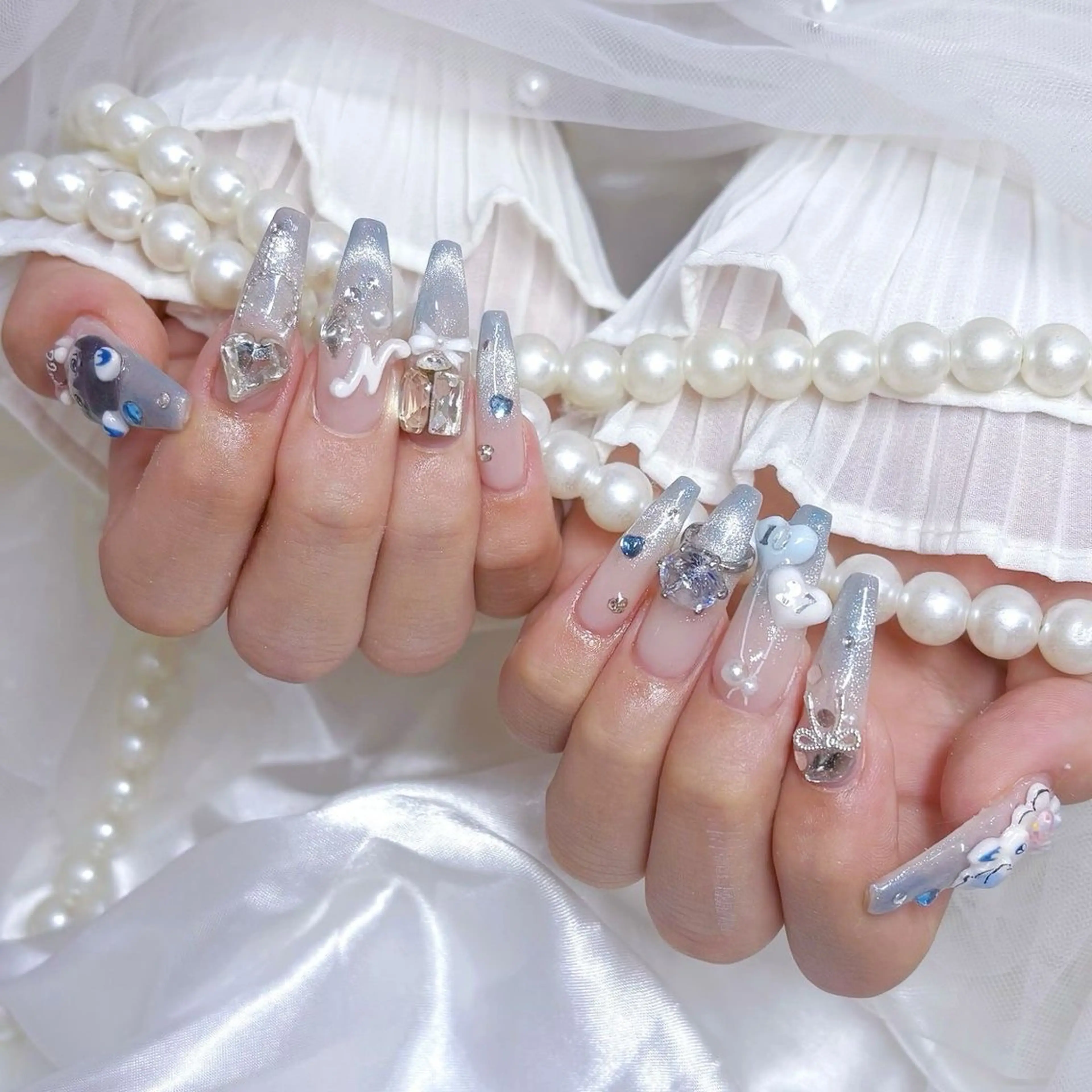 ネイル 韓国ネイル ニュアンスネイル シンプルネイル 春ネイル バレンタイン Nihonthy Nail 新宿のネイルデザイン