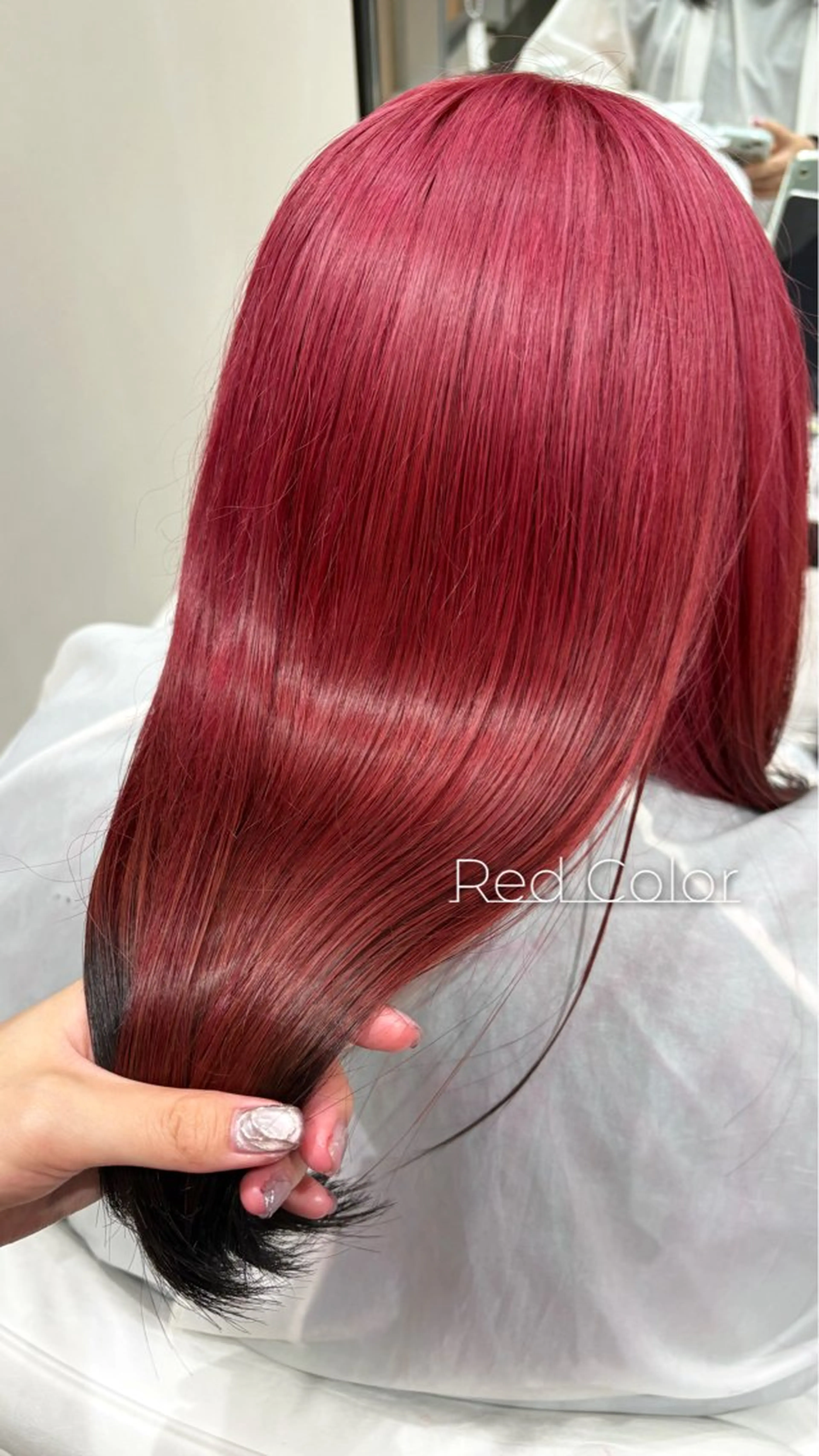 【🍓暖色カラー🍓】全頭1回ブリーチ＋カラーの写真