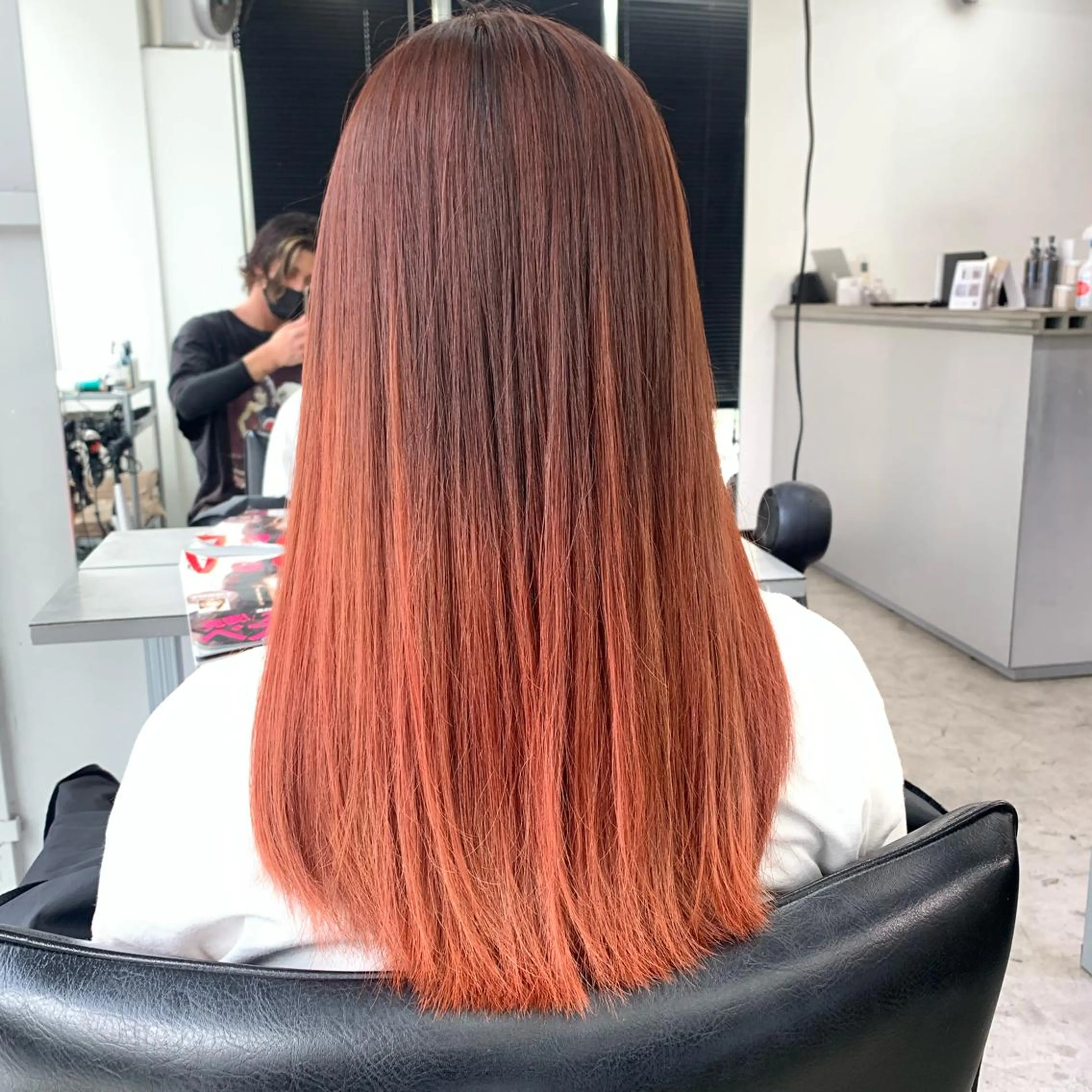 ロング カラー ヘアアレンジ ハイトーン/美髪矯正 🍃大江拓実のヘアスタイル