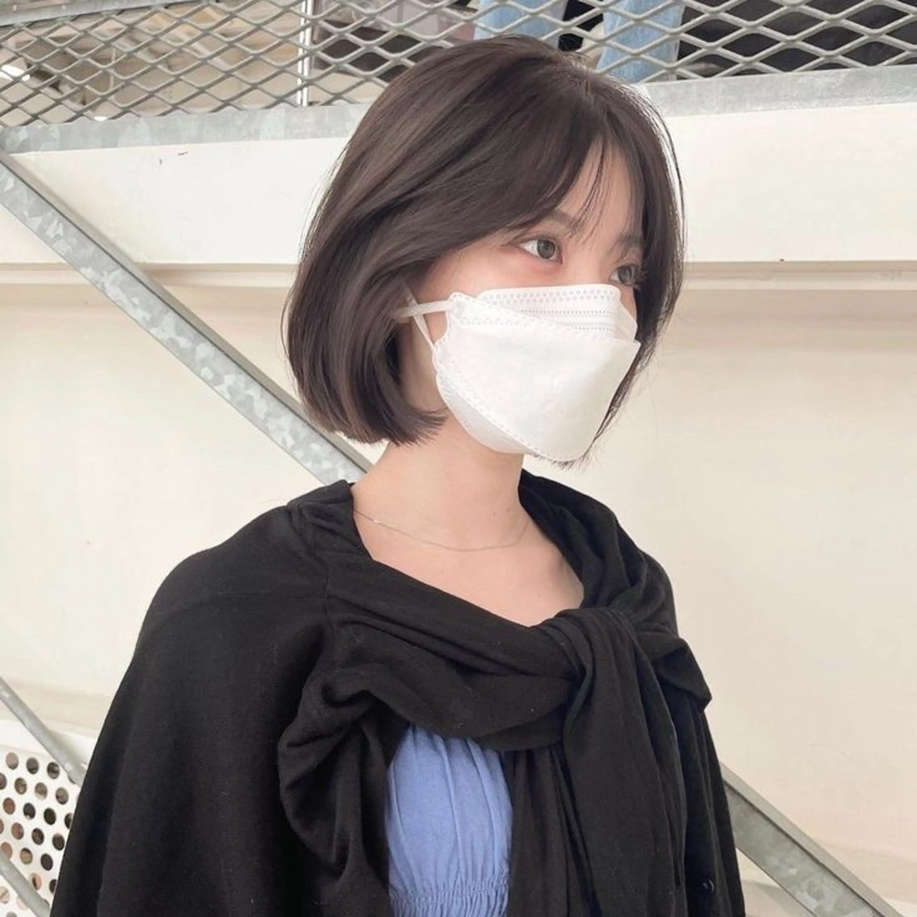 ミディアム ボブ ブリーチなし/透明感 /ショート/大世のヘアスタイル