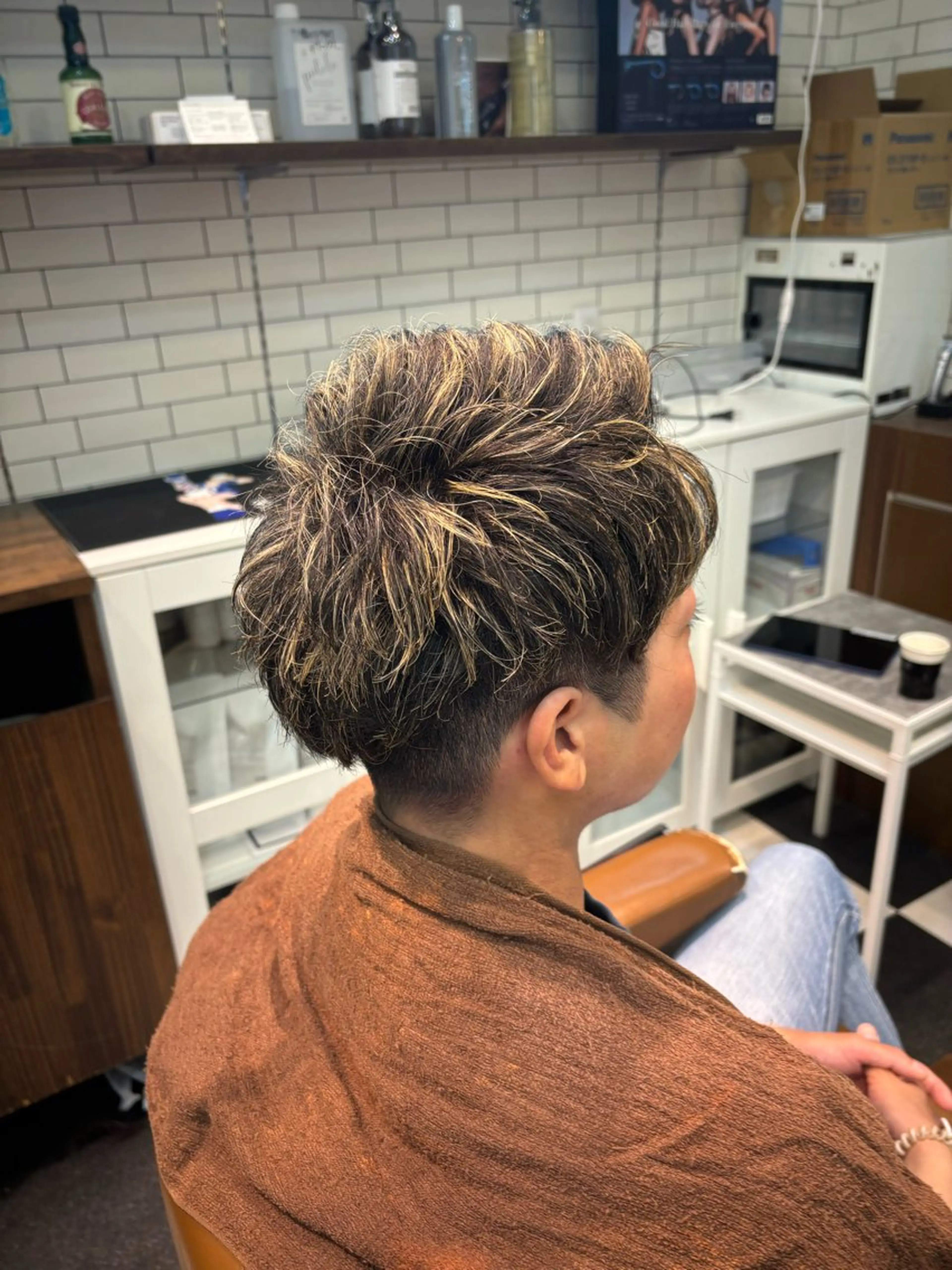 メンズ ヘアカラー 田中 沙也香のヘアスタイル