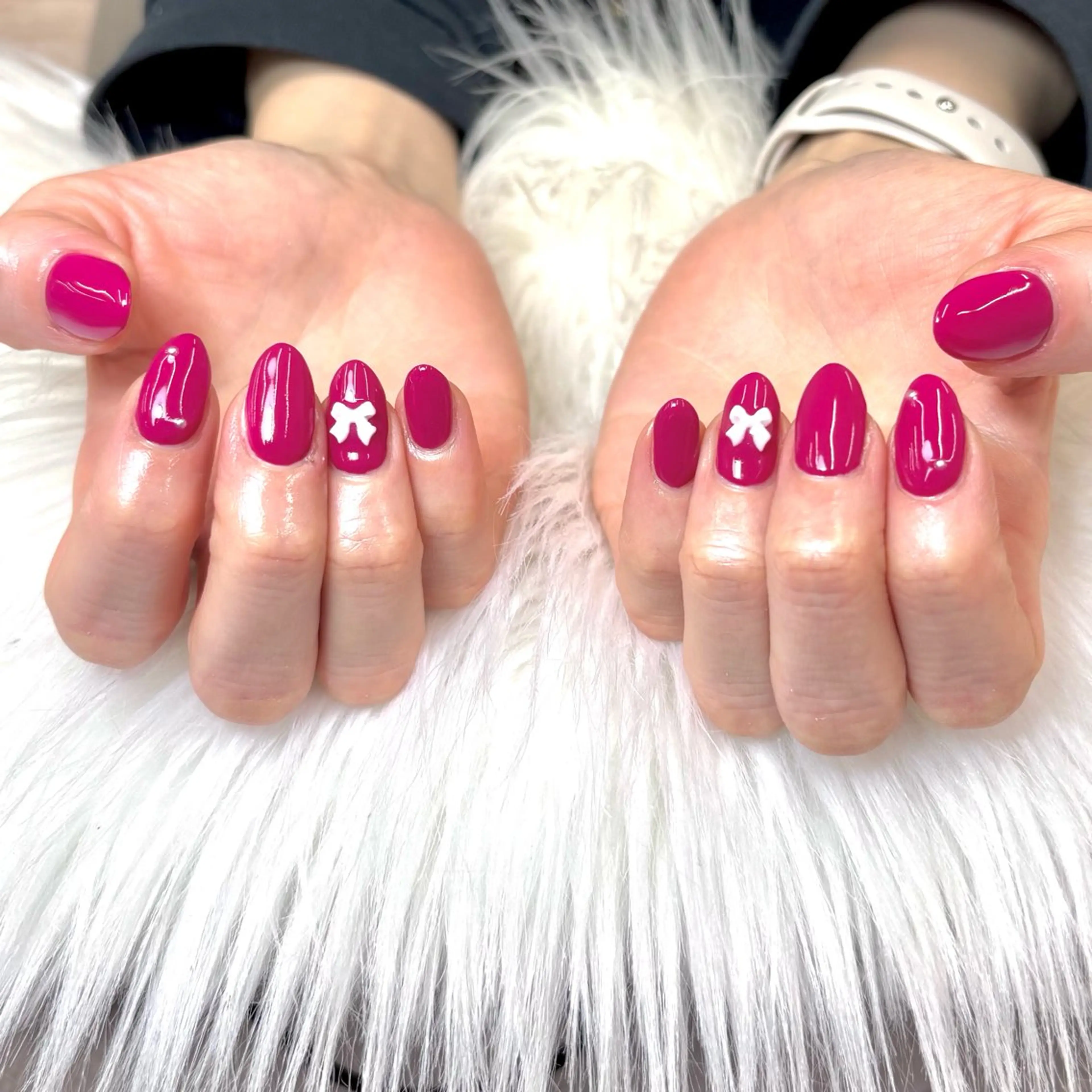 ネイル リボン ハンドネイル NAIL atre SAIKAのネイルデザイン