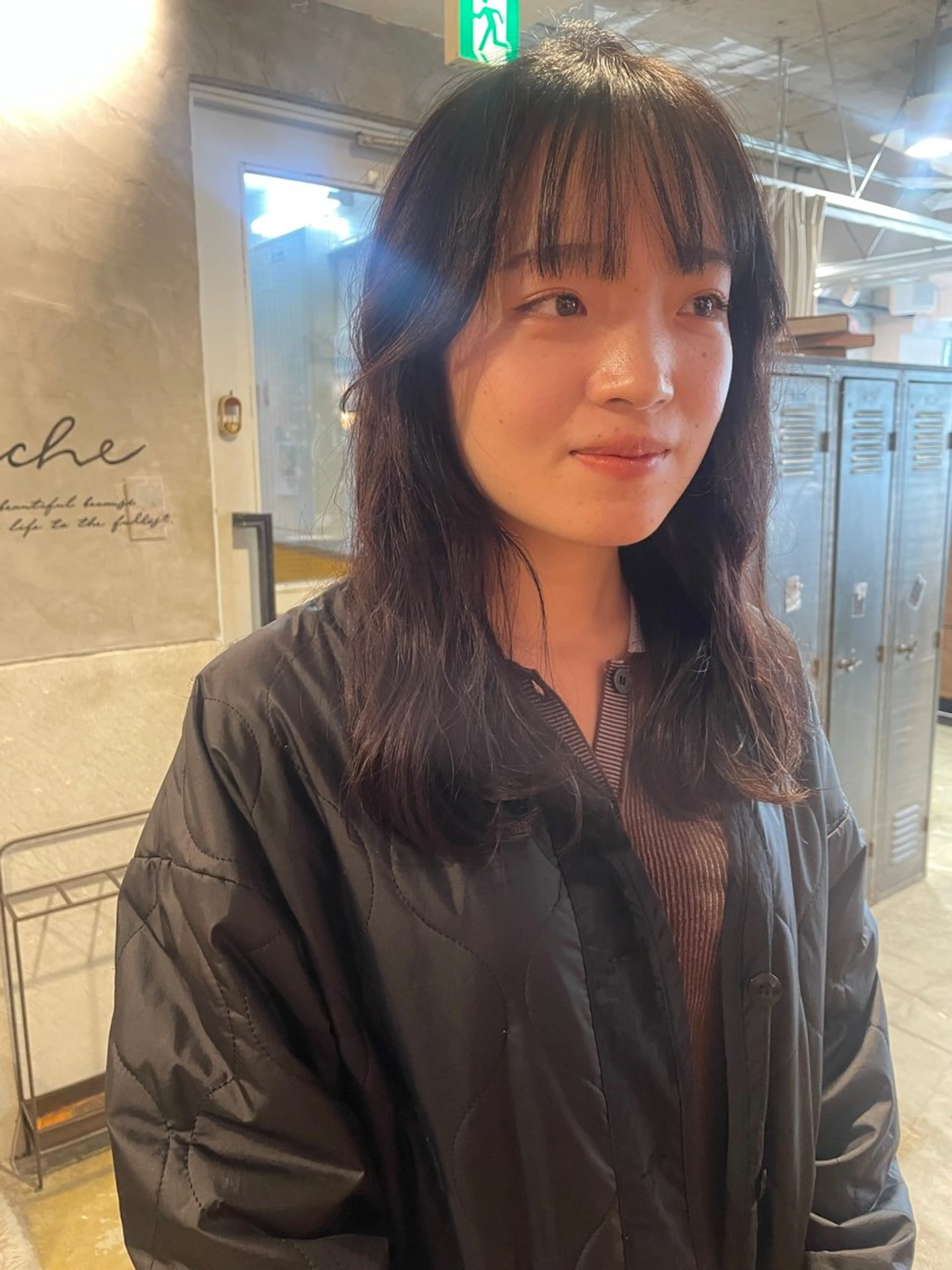 セミロング レイヤーカット カット トリートメント さの あやねのヘアスタイル