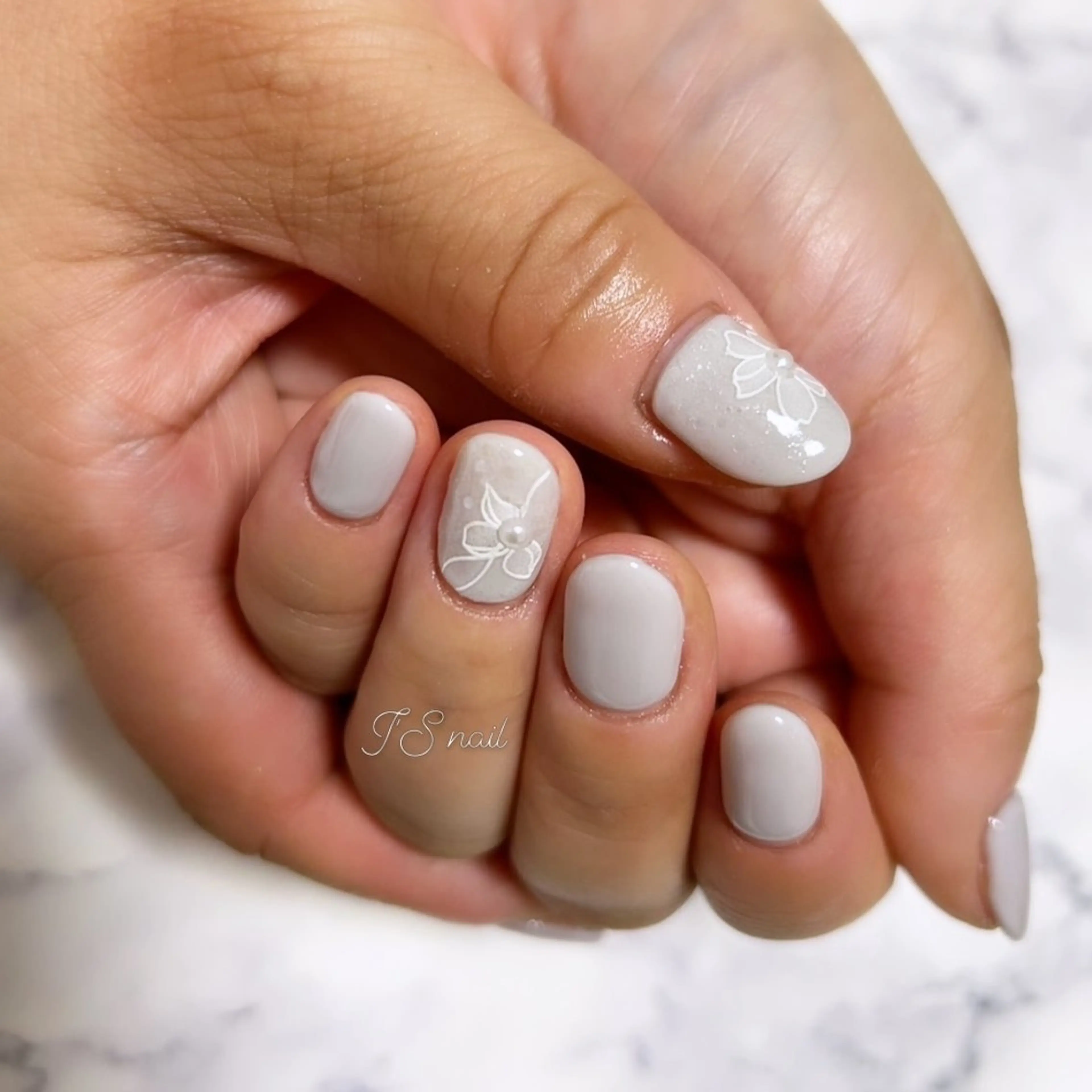 ネイル シンプルネイル ハンドネイル I'S nail 佐野のネイルデザイン