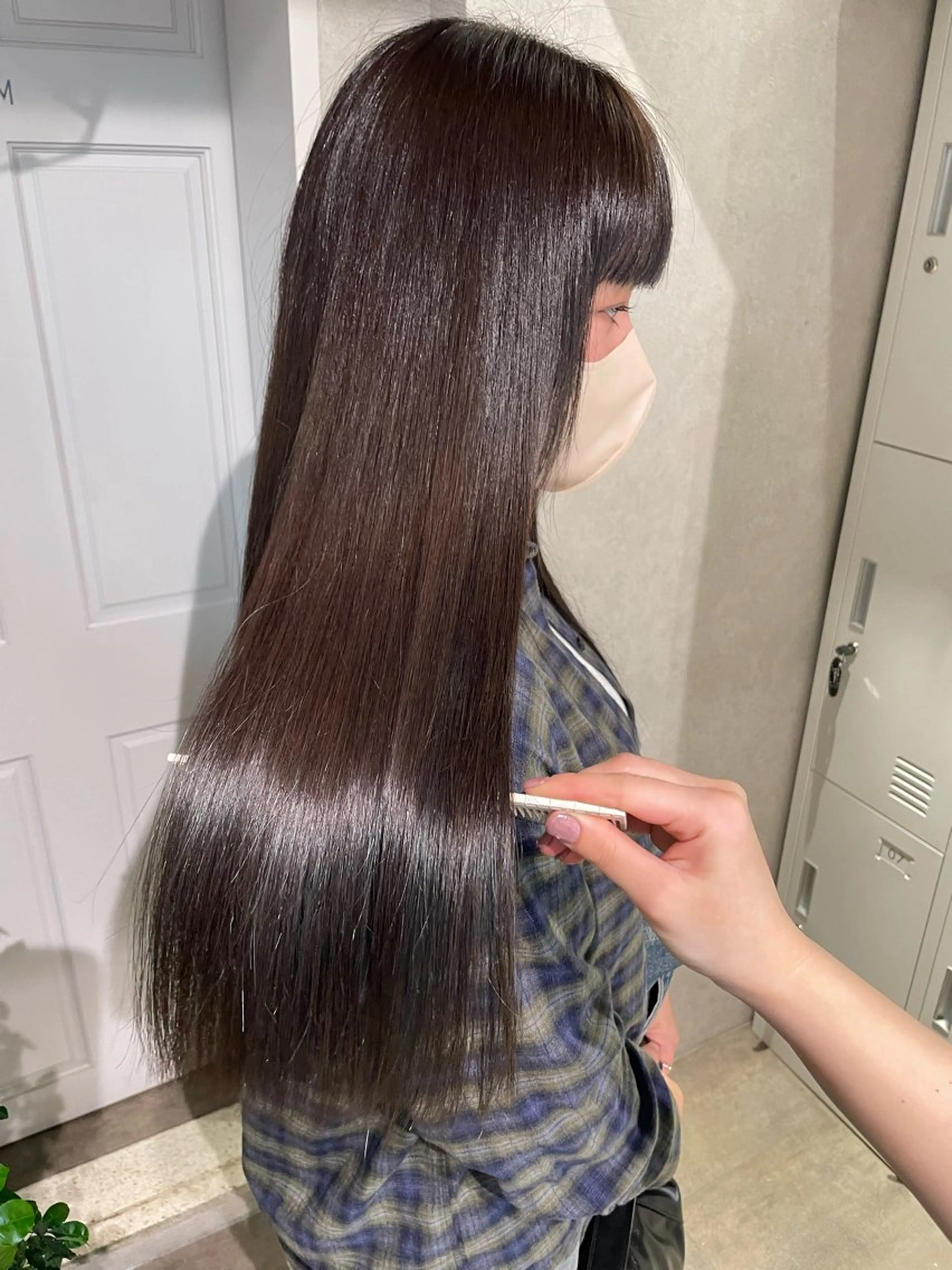 ロング カラー 髪質改善 トリートメント ヘアカラー トリートメント ナチュラル透明感🌱 小山美樹子のヘアスタイル