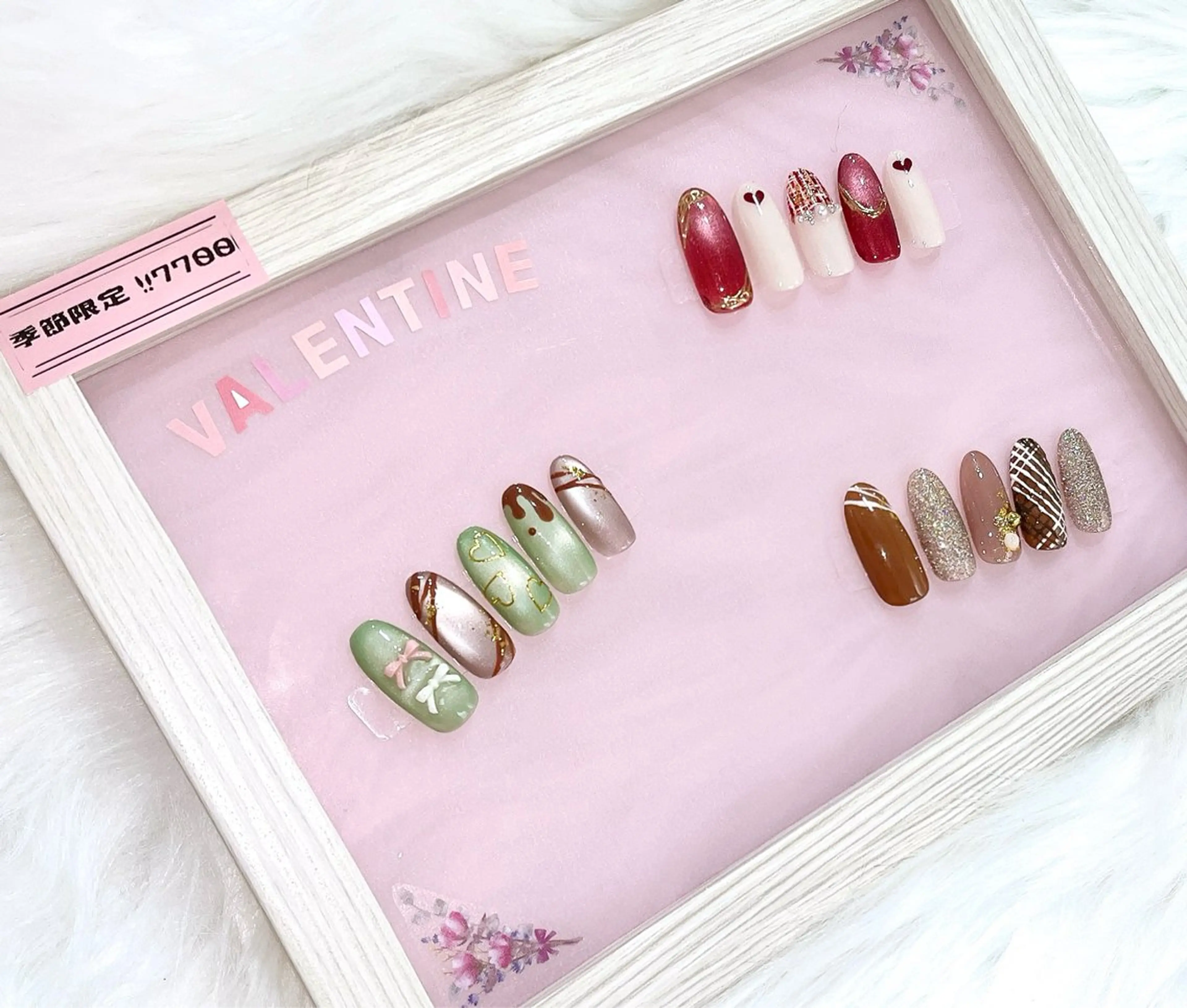 ネイル バレンタイン ハンドネイル Nailsalon Nearのネイルデザイン