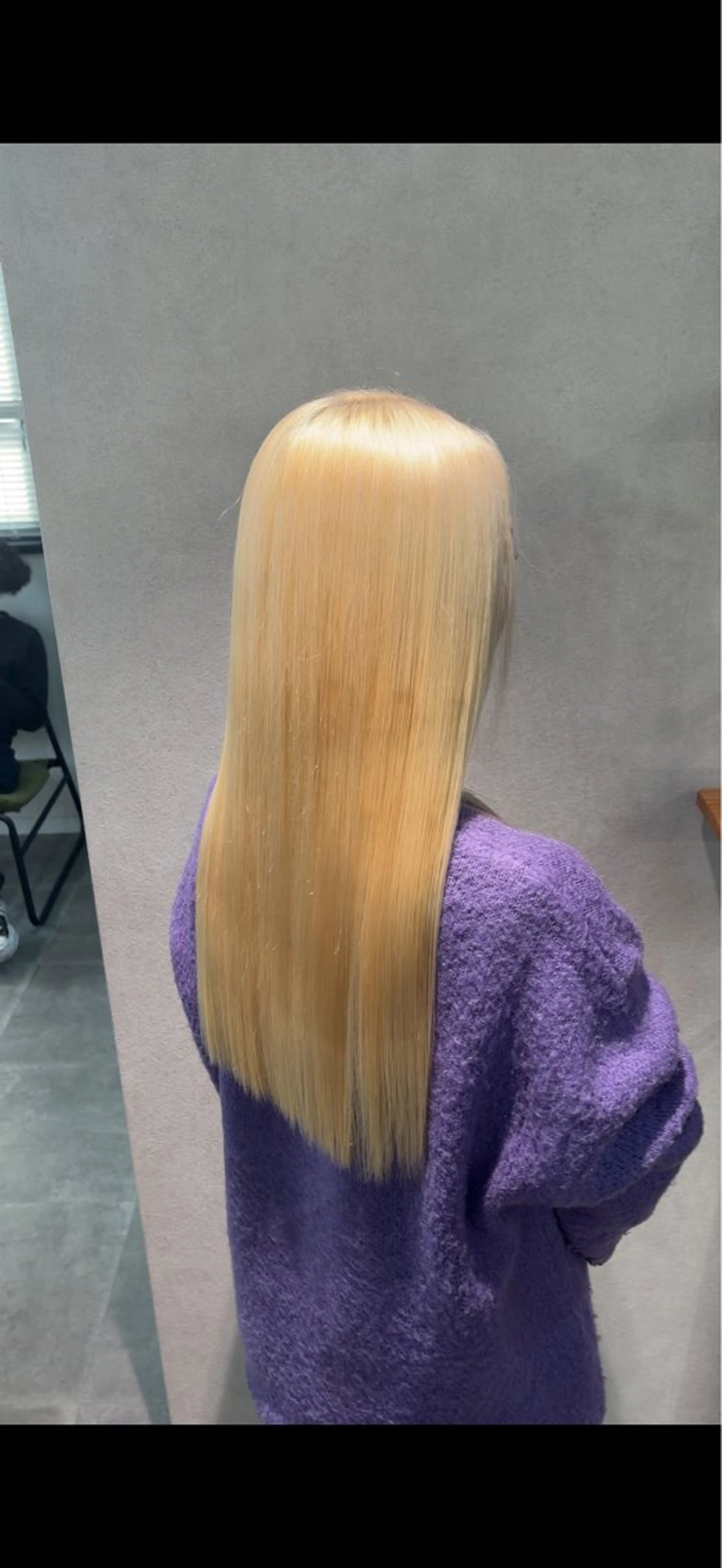 ロング カット ヘアカラー 🌟心斎橋レイヤー 艶ハイトーン/ウルフのヘアスタイル