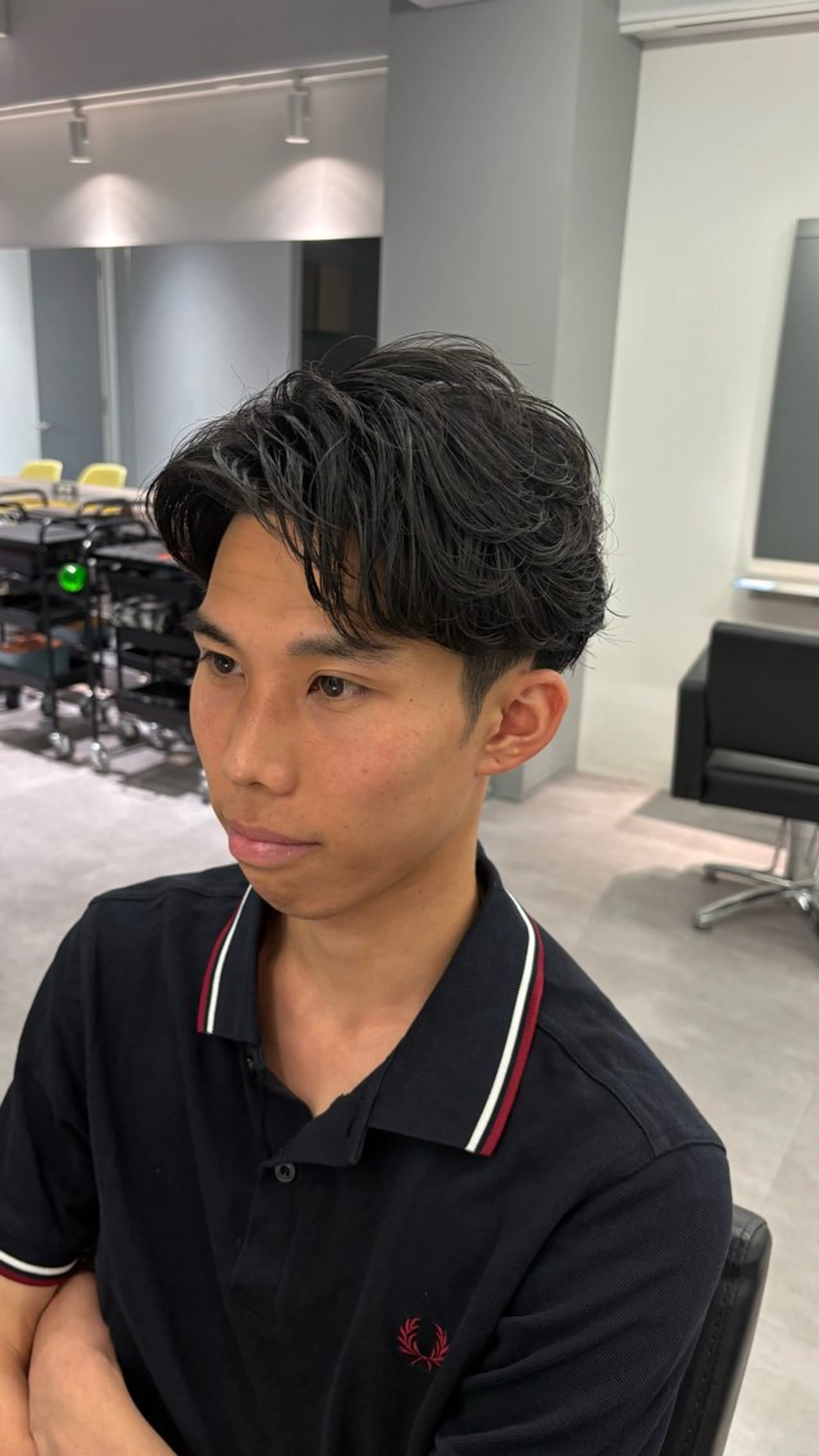 ショート パーマ メンズ ショートヘア カット パーマ 高橋 周のヘアスタイル
