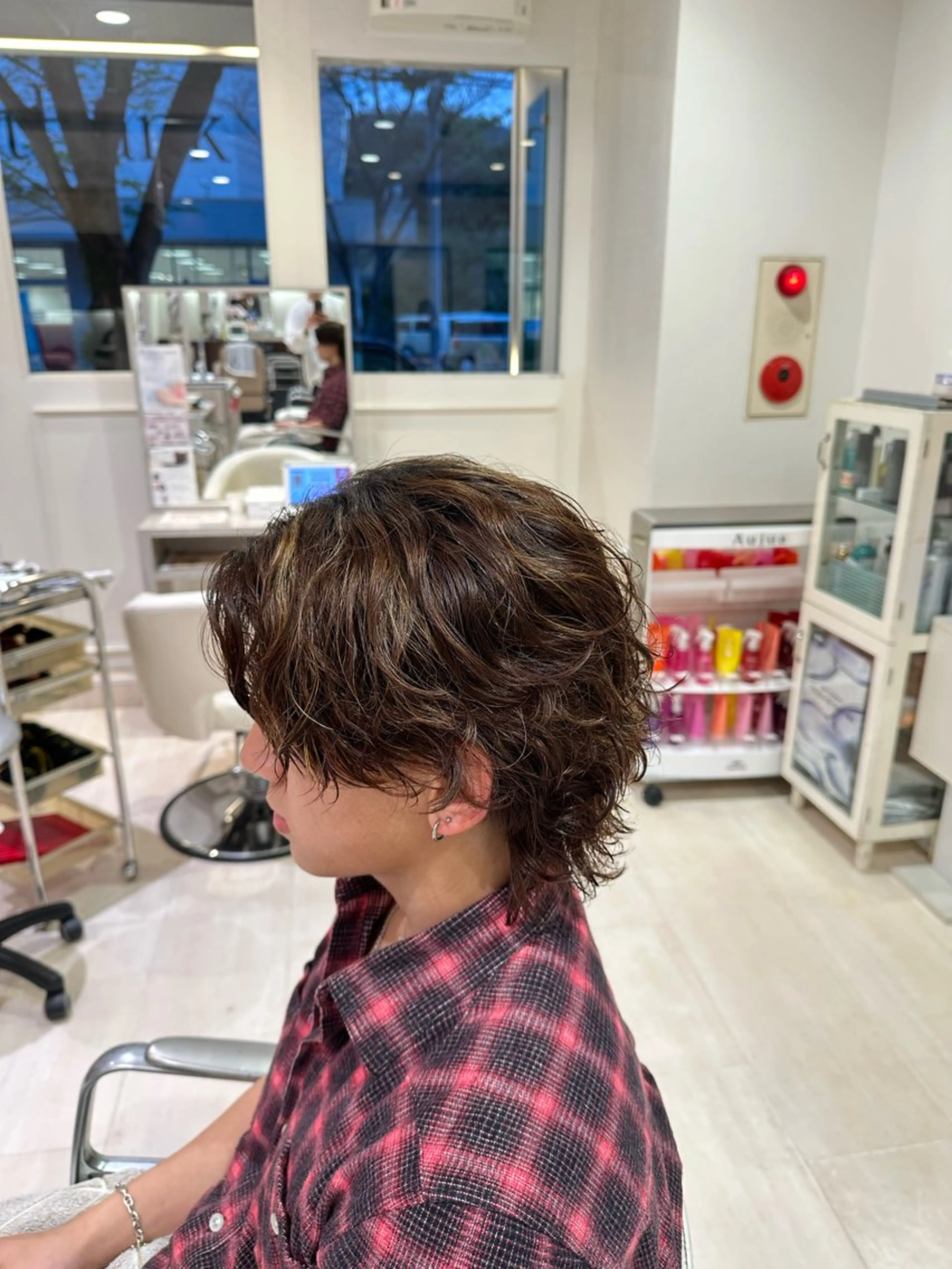ミディアム ミディアムパーマ カット パーマ 緒方 将聖のヘアスタイル