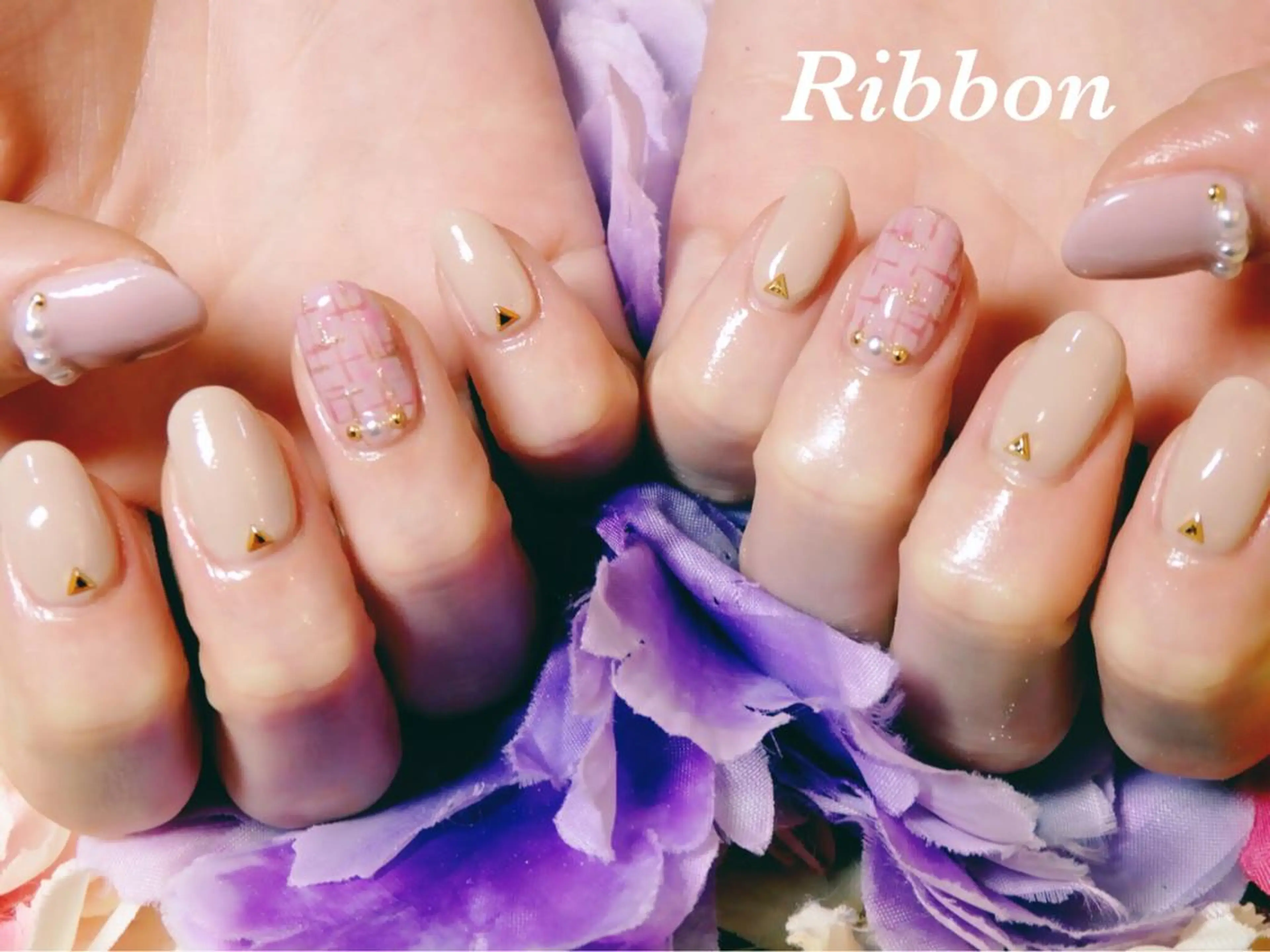 ネイル トップネイリスト Ribbon立川店のネイルデザイン