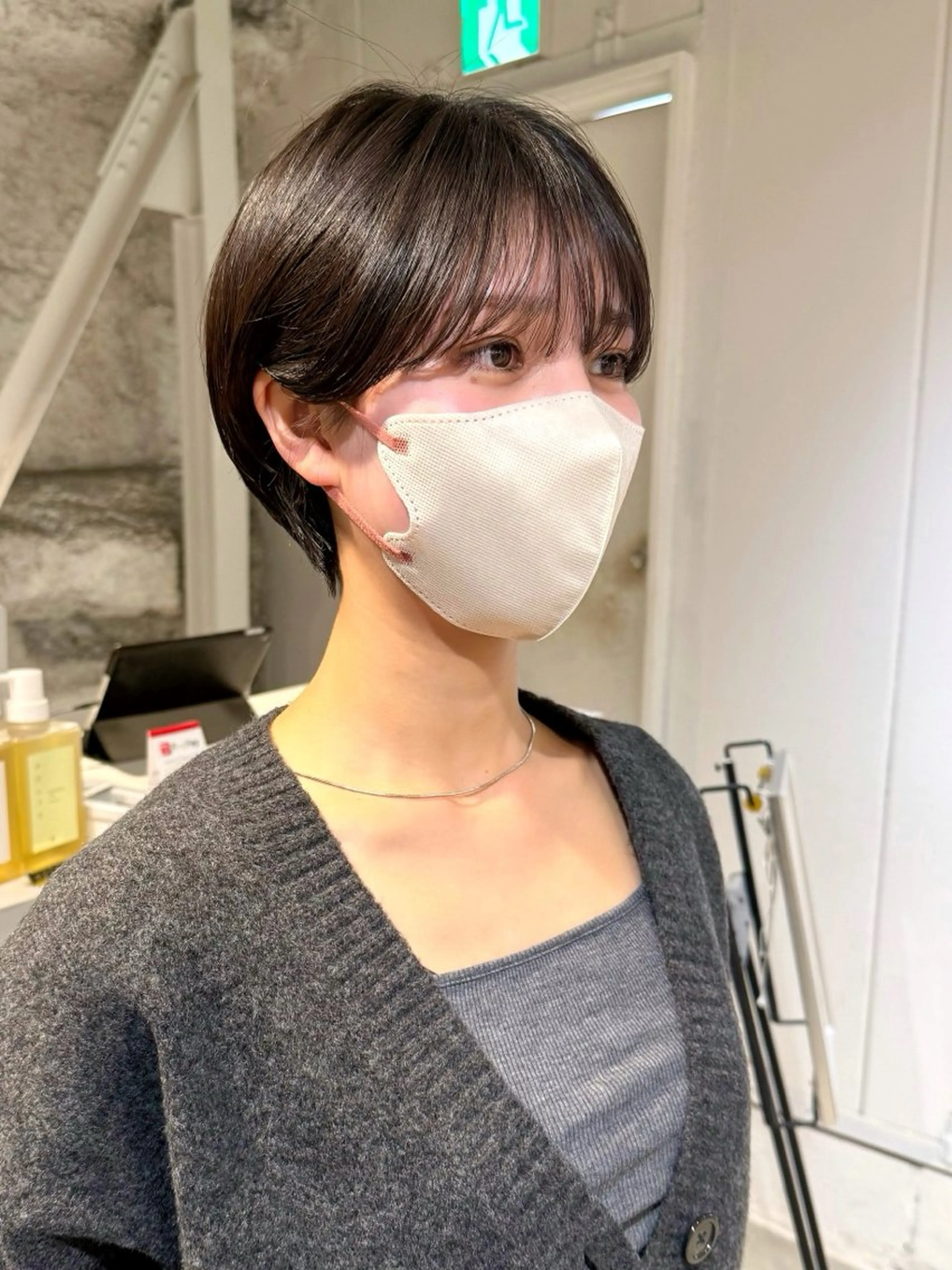 ショート カット ヘアカラー 骨格診断で絶対可愛い ✨丸みショート✨凌弥のヘアスタイル