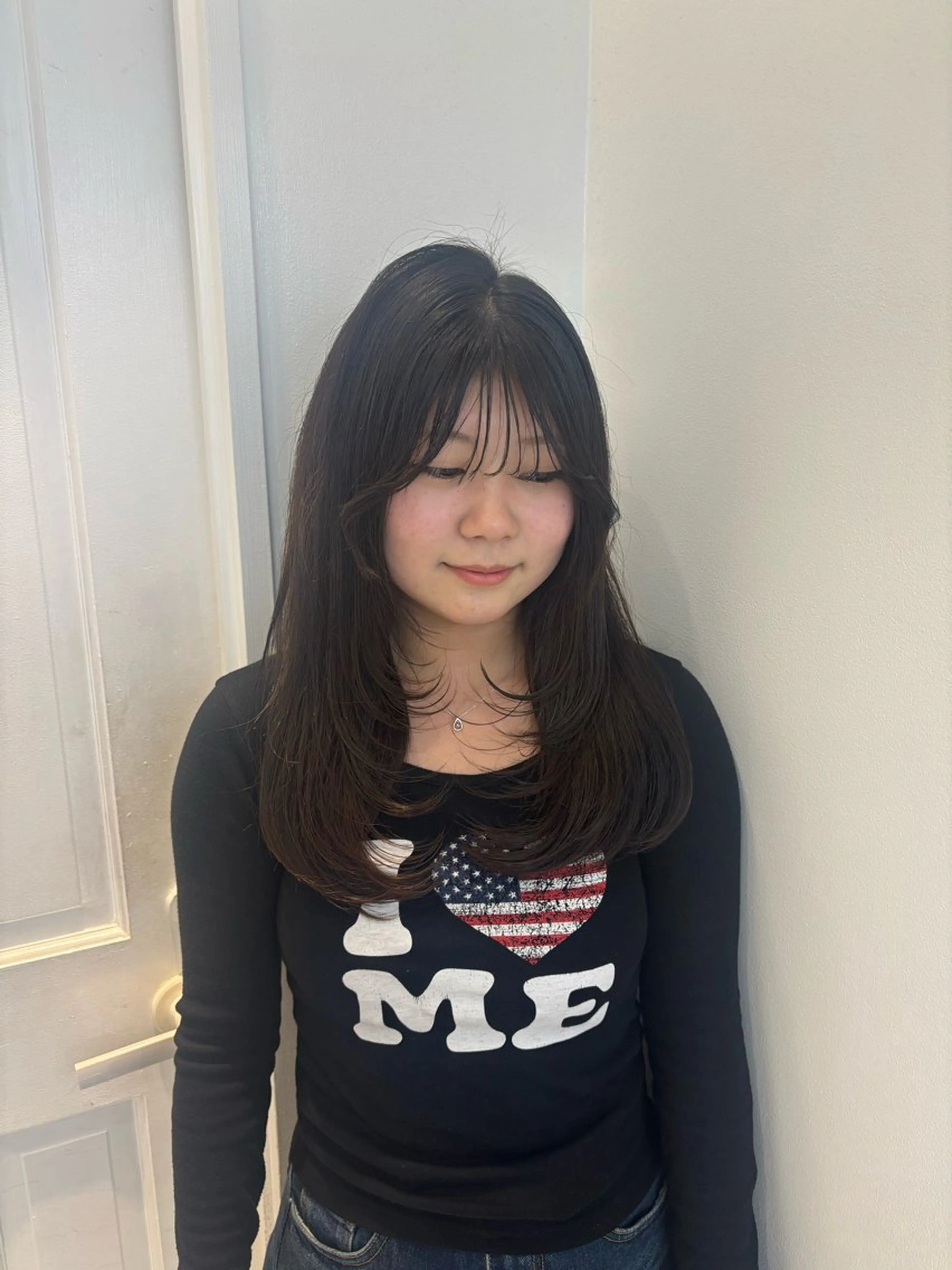 ロング カラー ハッシュカット レイヤー sala 推しカラー職人🎀のヘアスタイル
