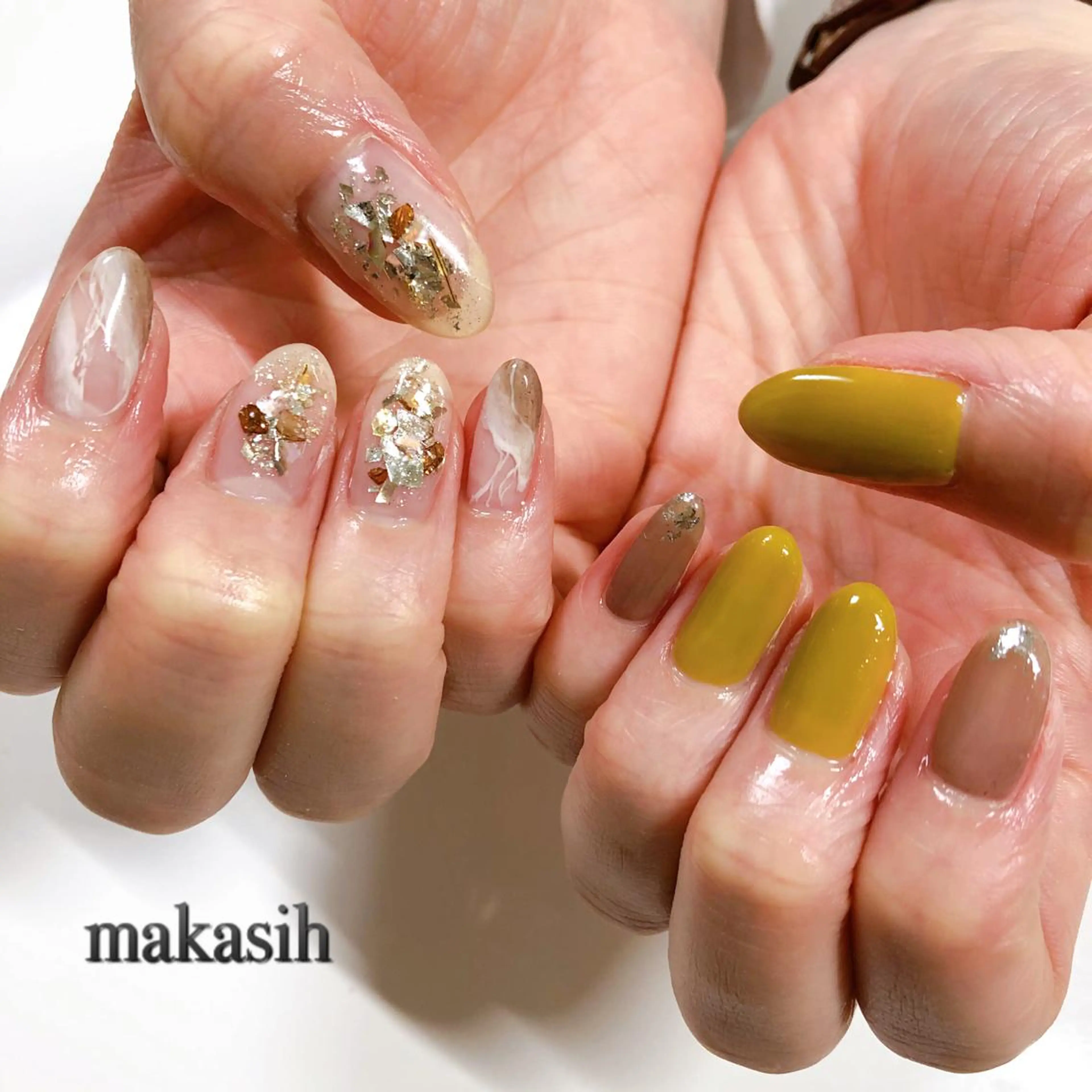 ネイル ニュアンスネイル ピスタチオネイル 春ネイル 濱田 美菜子のエステ・リラクイメージ