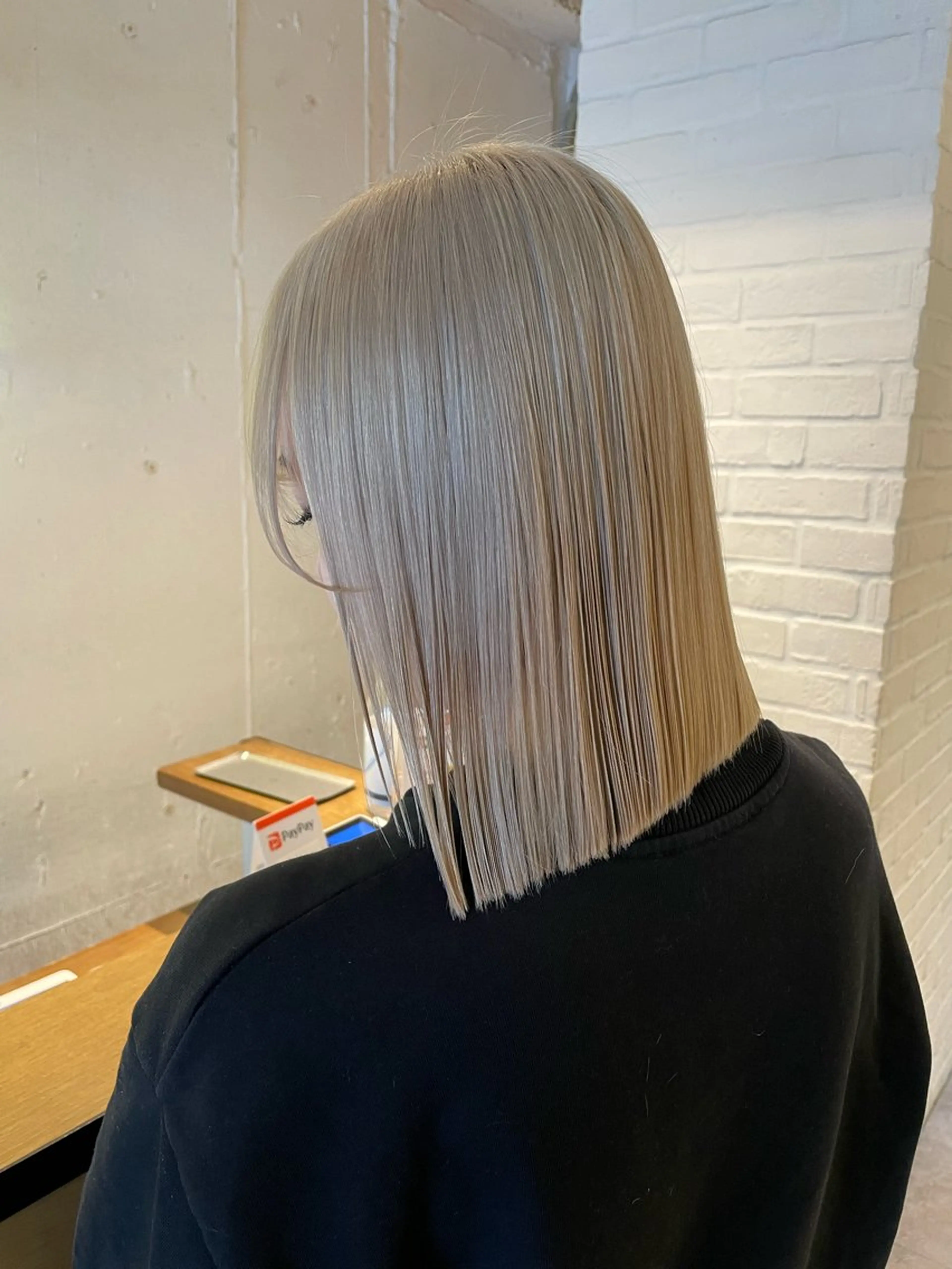 ミディアム カラー カット ヘアカラー トリートメント hisano / ハイトーン・透明感のヘアスタイル