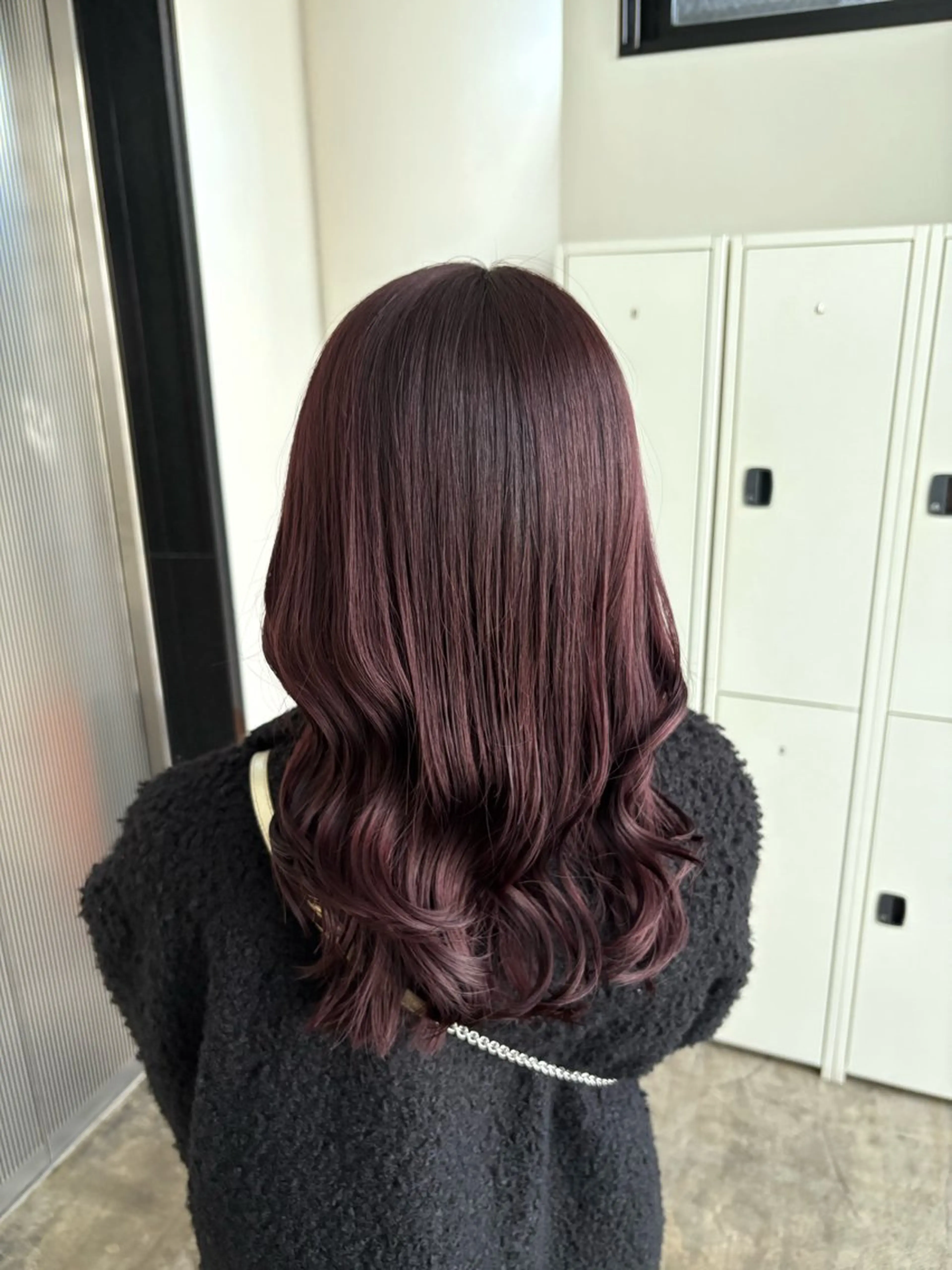 ミディアム カット ヘアカラー トリートメント 琉花/髪質改善 /レイヤーカットのヘアスタイル