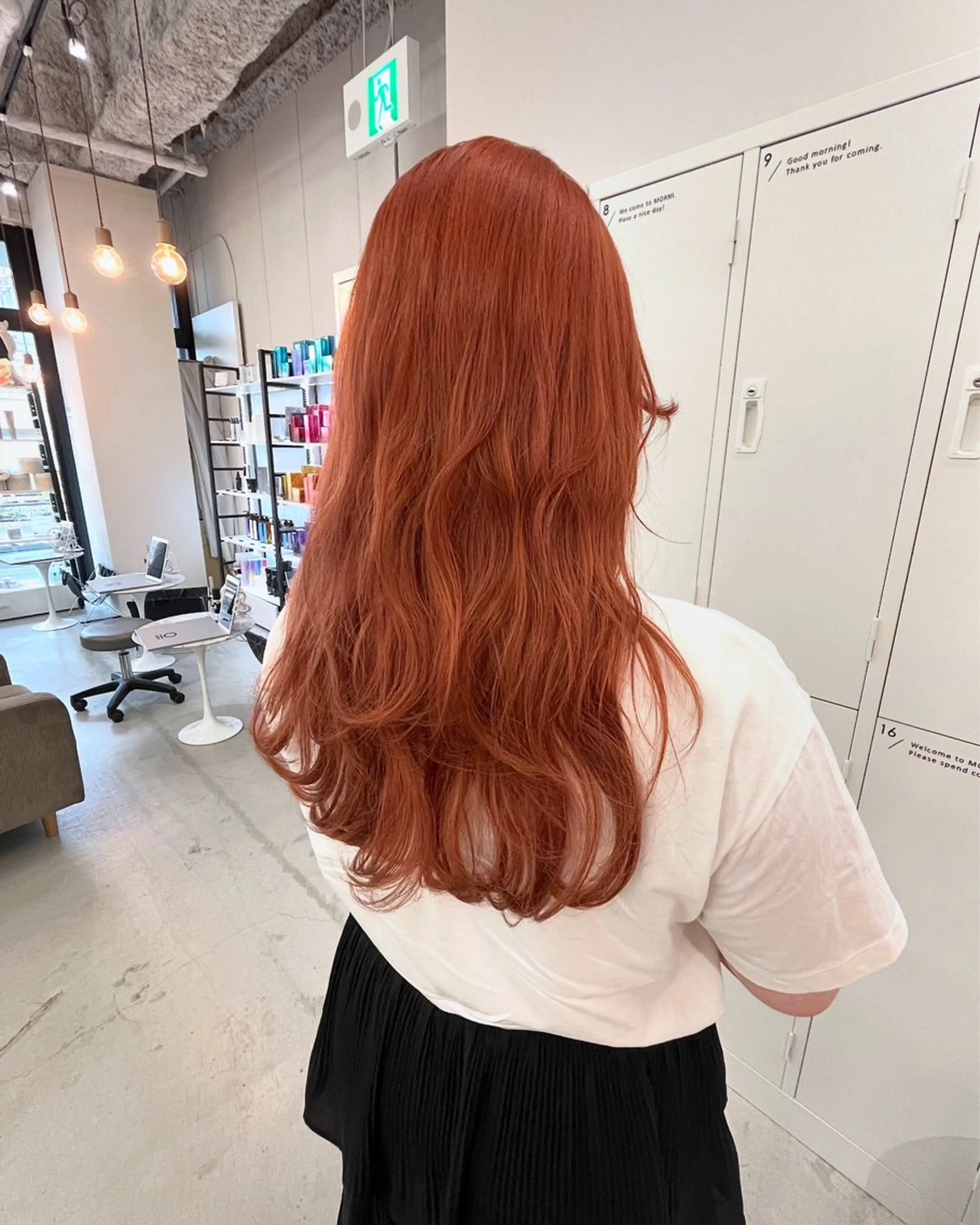 ロング カラー オレンジ 神原 茉依🩰🪩のヘアスタイル
