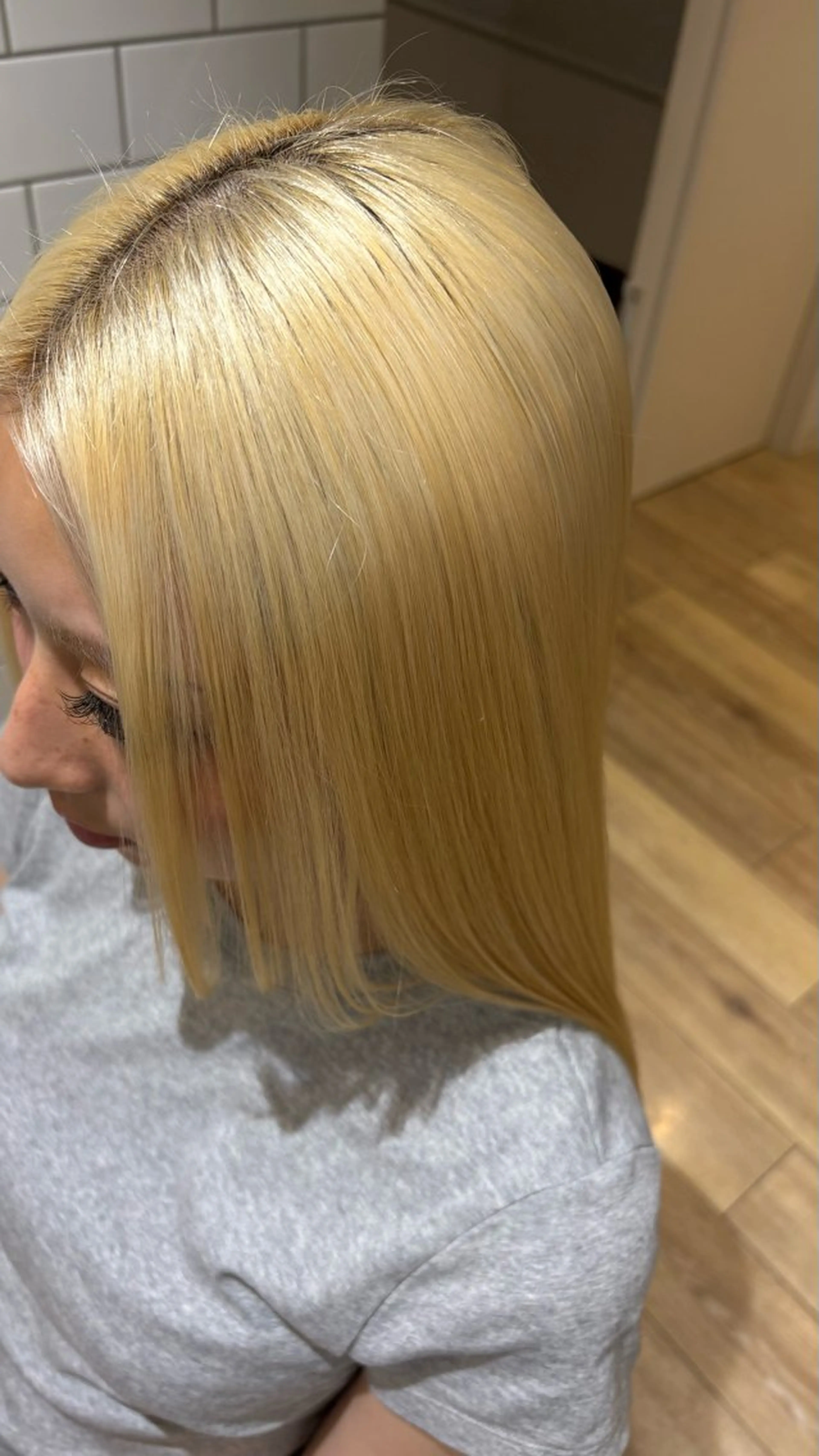 ロング カラー カット 似合わせ 顔周りYUUGAのヘアスタイル