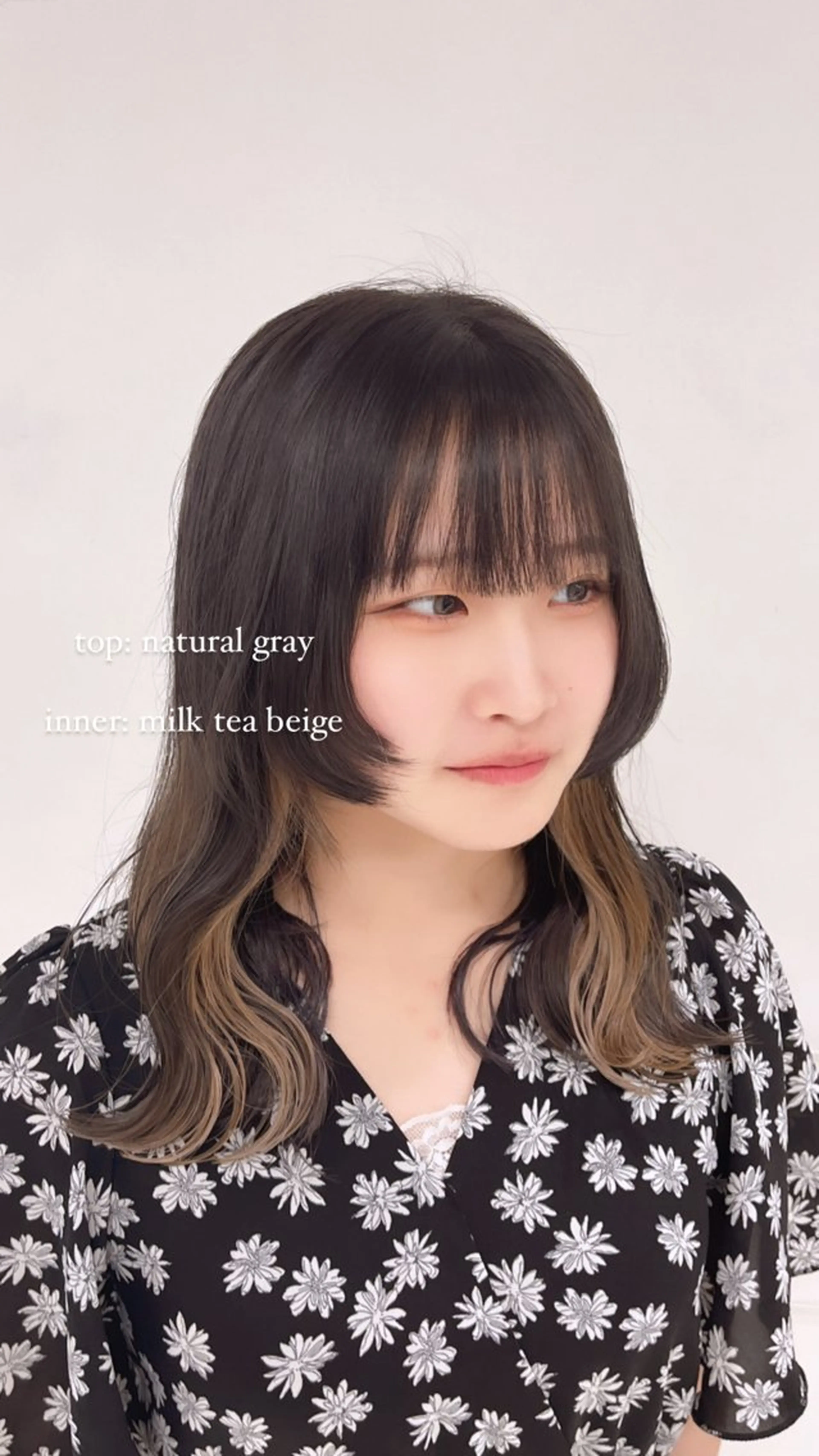 ミディアム カラー ヘアアレンジ インナーカラー harua キュプレ/アイリストのマツエク・マツパデザイン