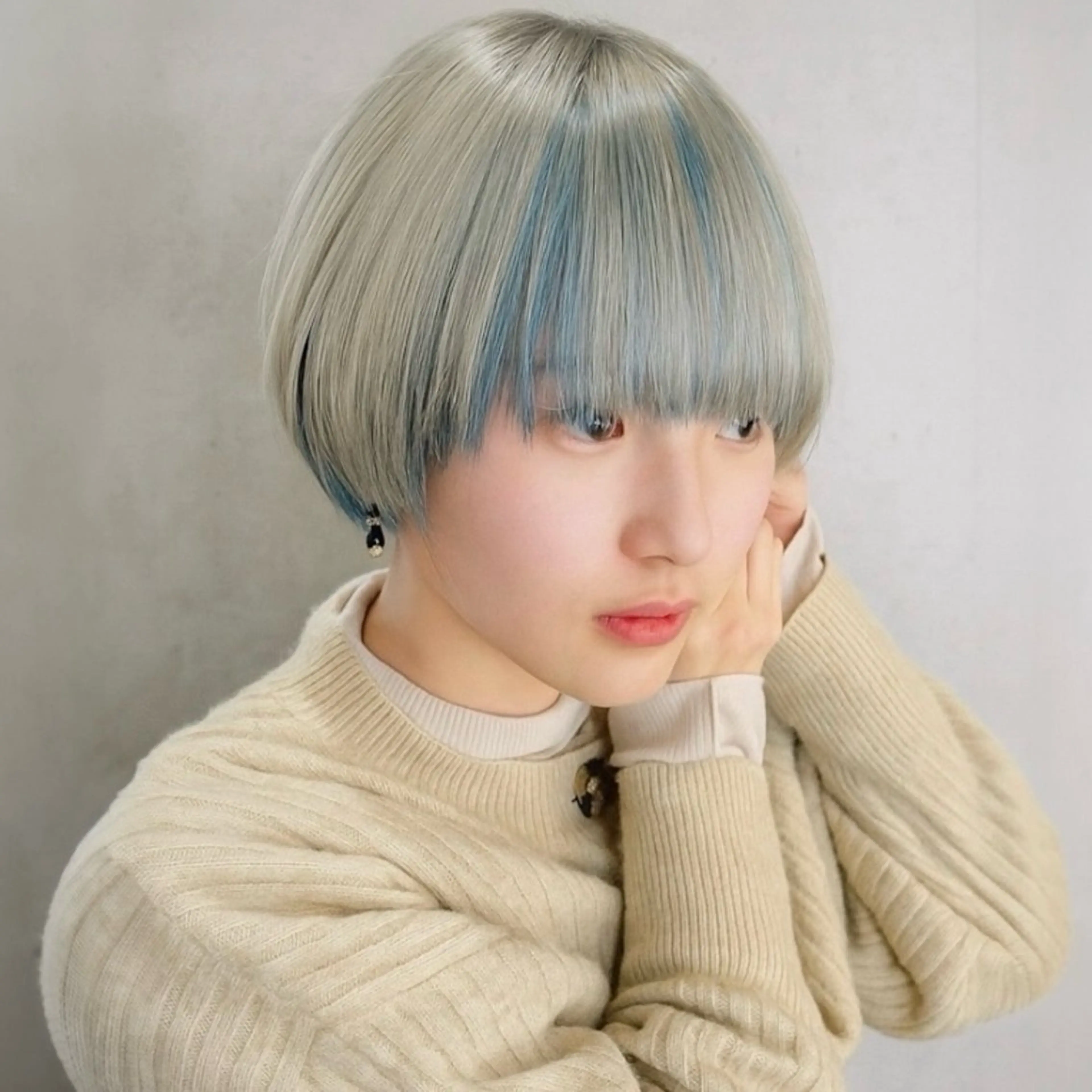 ショート カラー ボブ カット ヘアカラー トリートメント 【nui 茨木】 清水優のヘアスタイル