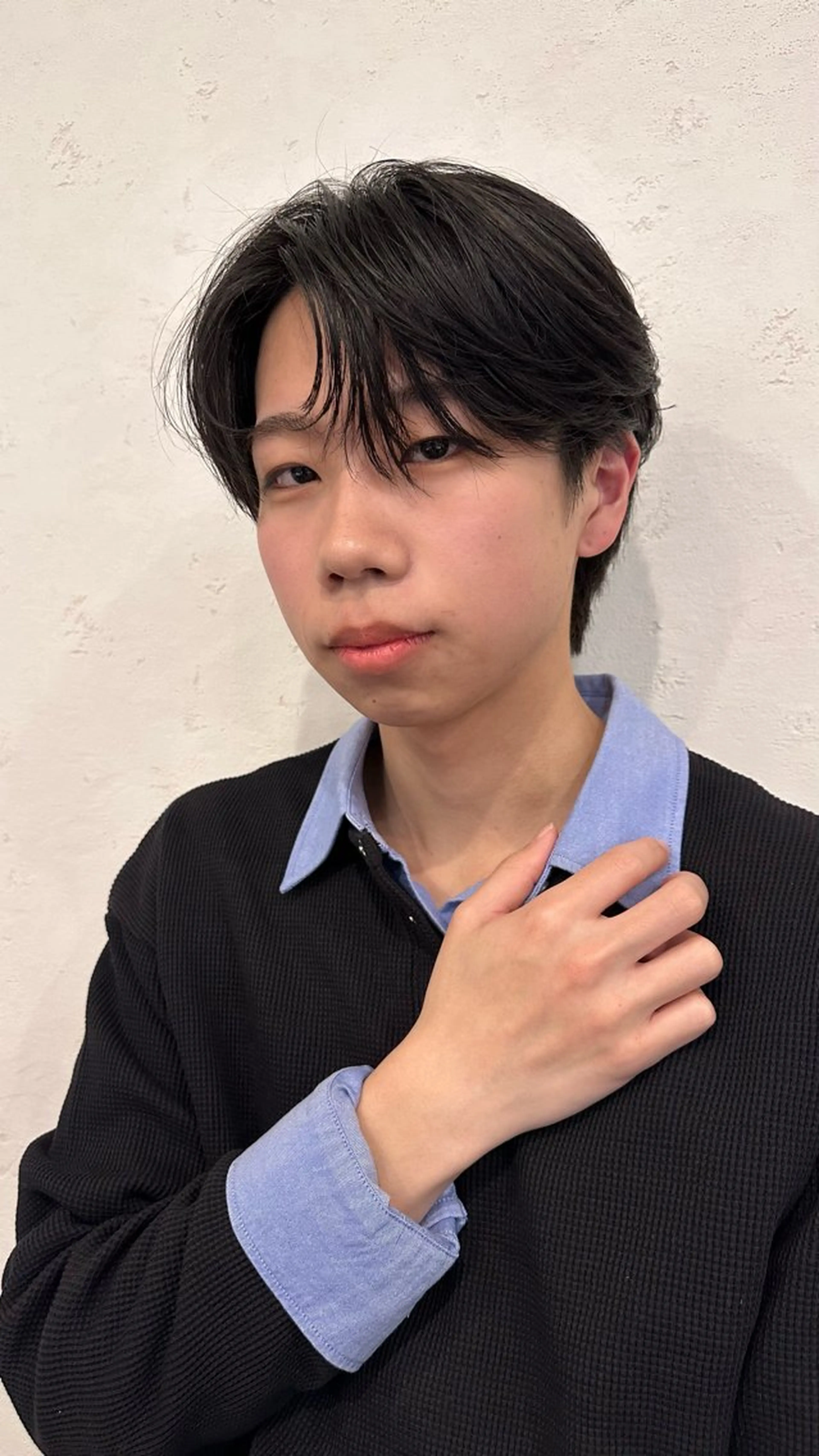 メンズ センターパート 梶田 紅芭のヘアスタイル