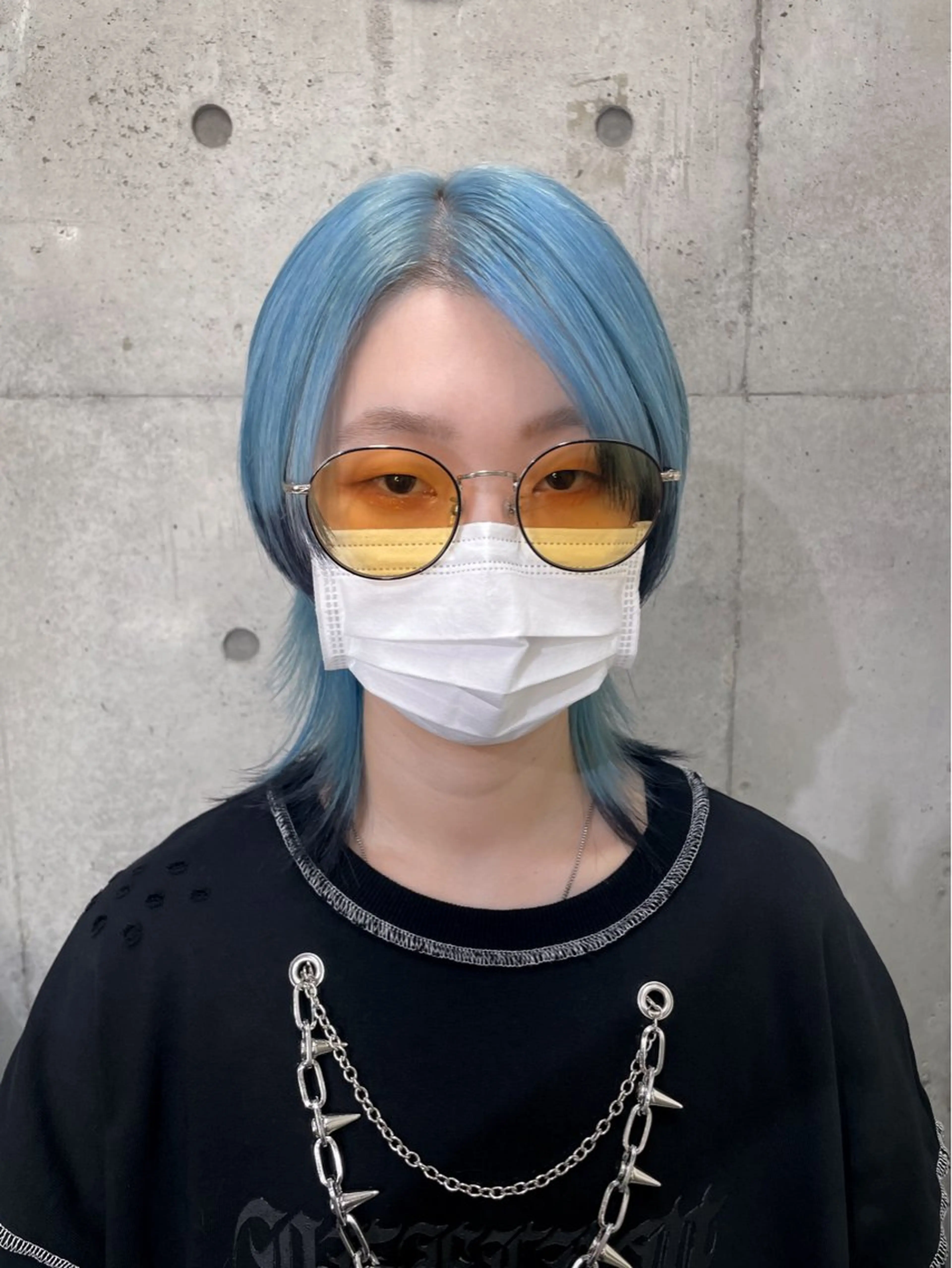 ミディアム ヘアカラー ハイトーン/ブリーチ /ウルフ⛓️MAKIのヘアスタイル